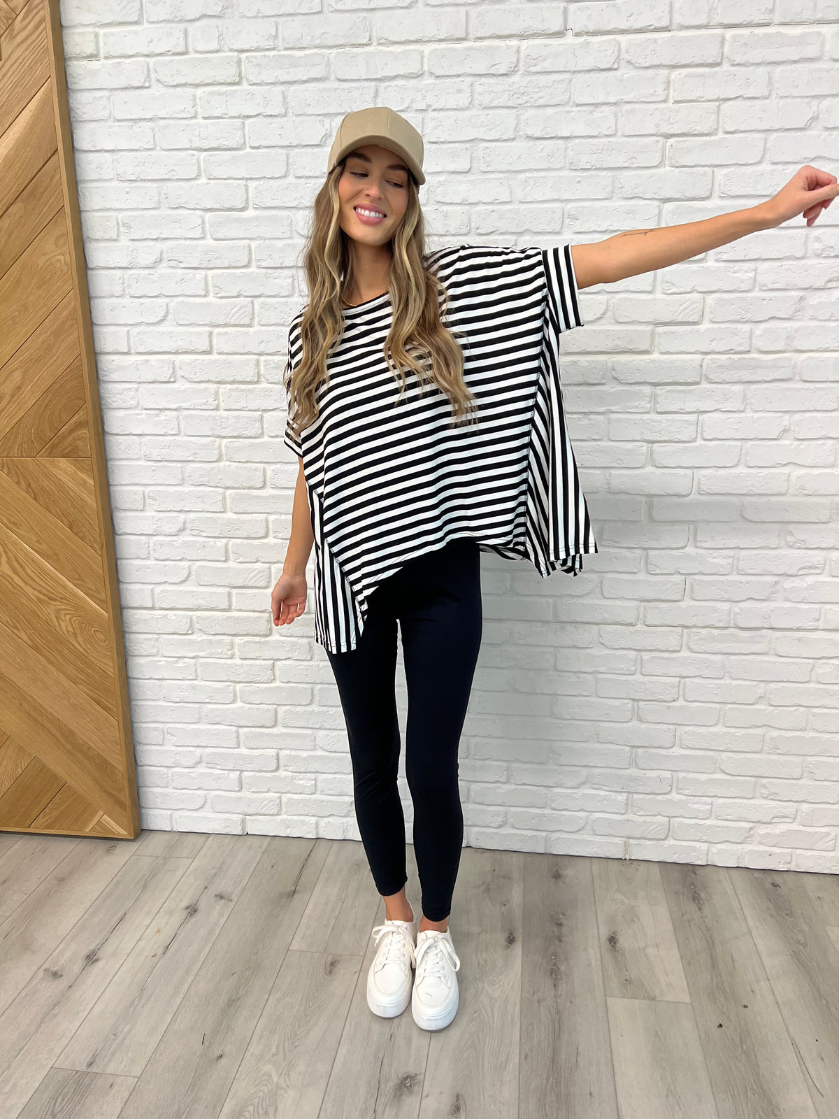 No Stopping It Striped Oversized Top - 2/10/2025