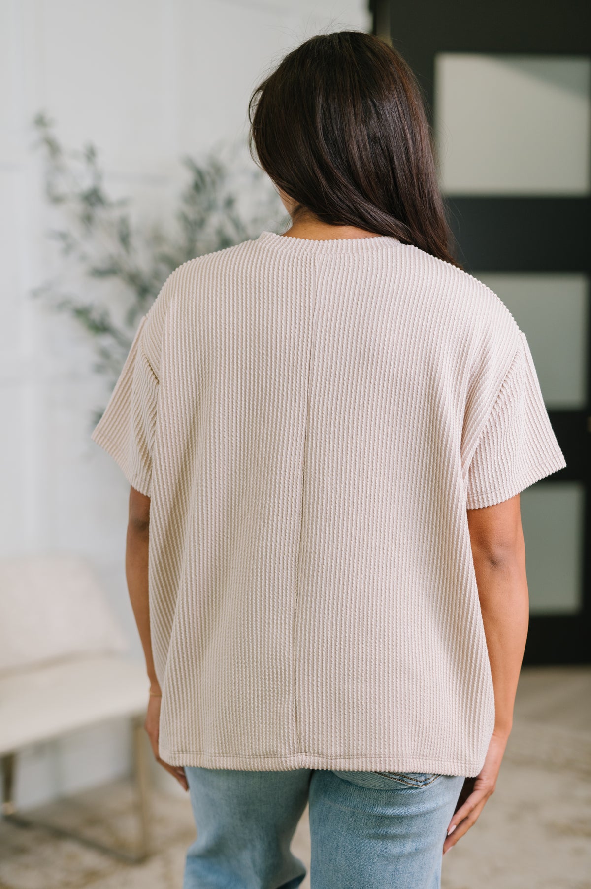 Not That complicated Textured Boxy Tee in Ash Mocha - 5/6/2026