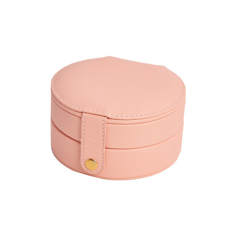 Circular Travel Jewelry Case in Pink - 11/22/2024