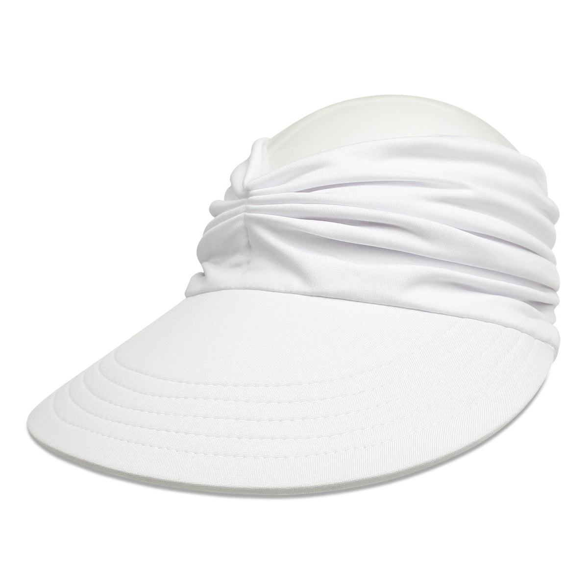 Ruched Visor in Assorted Colors - RTS
