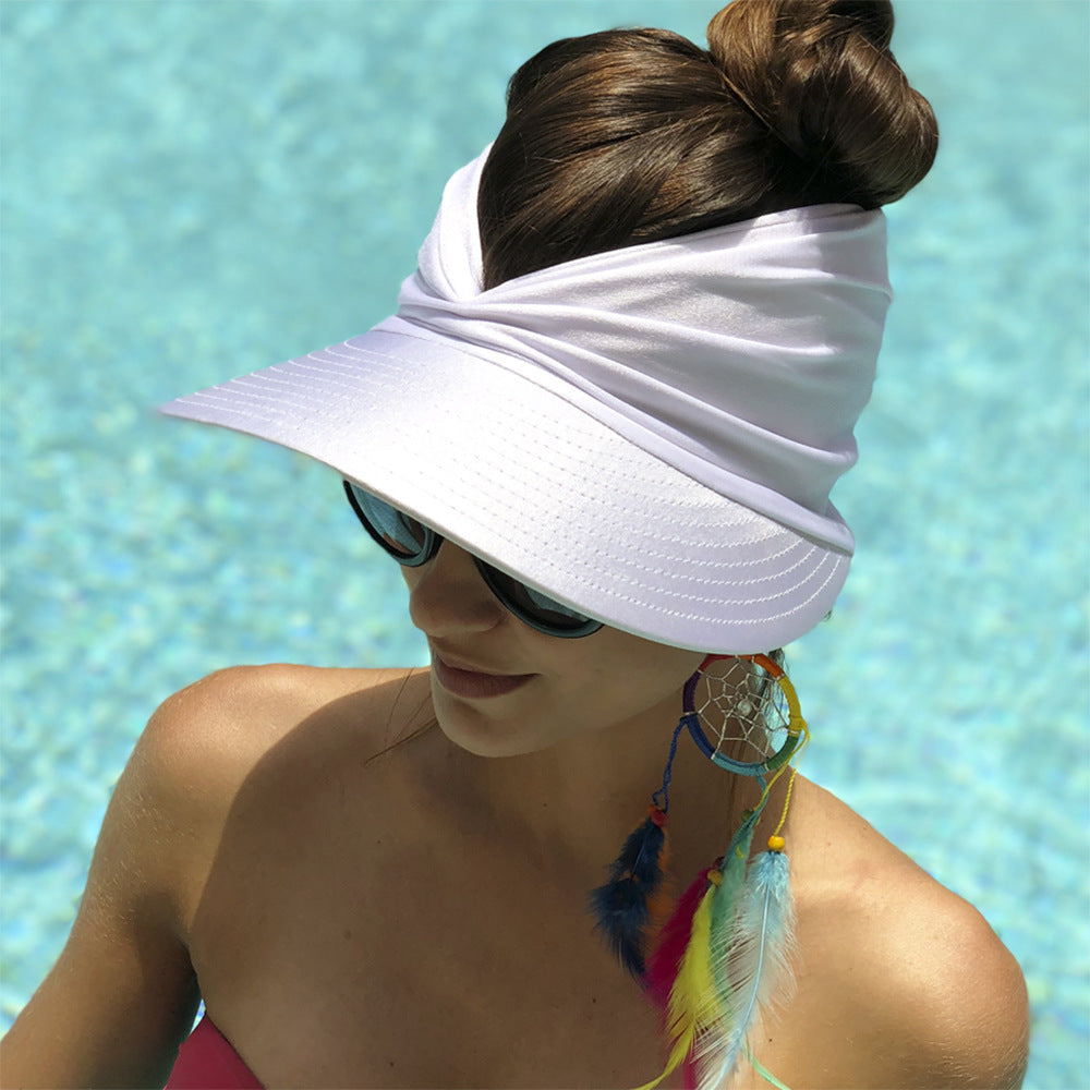 Ruched Visor in Assorted Colors - RTS