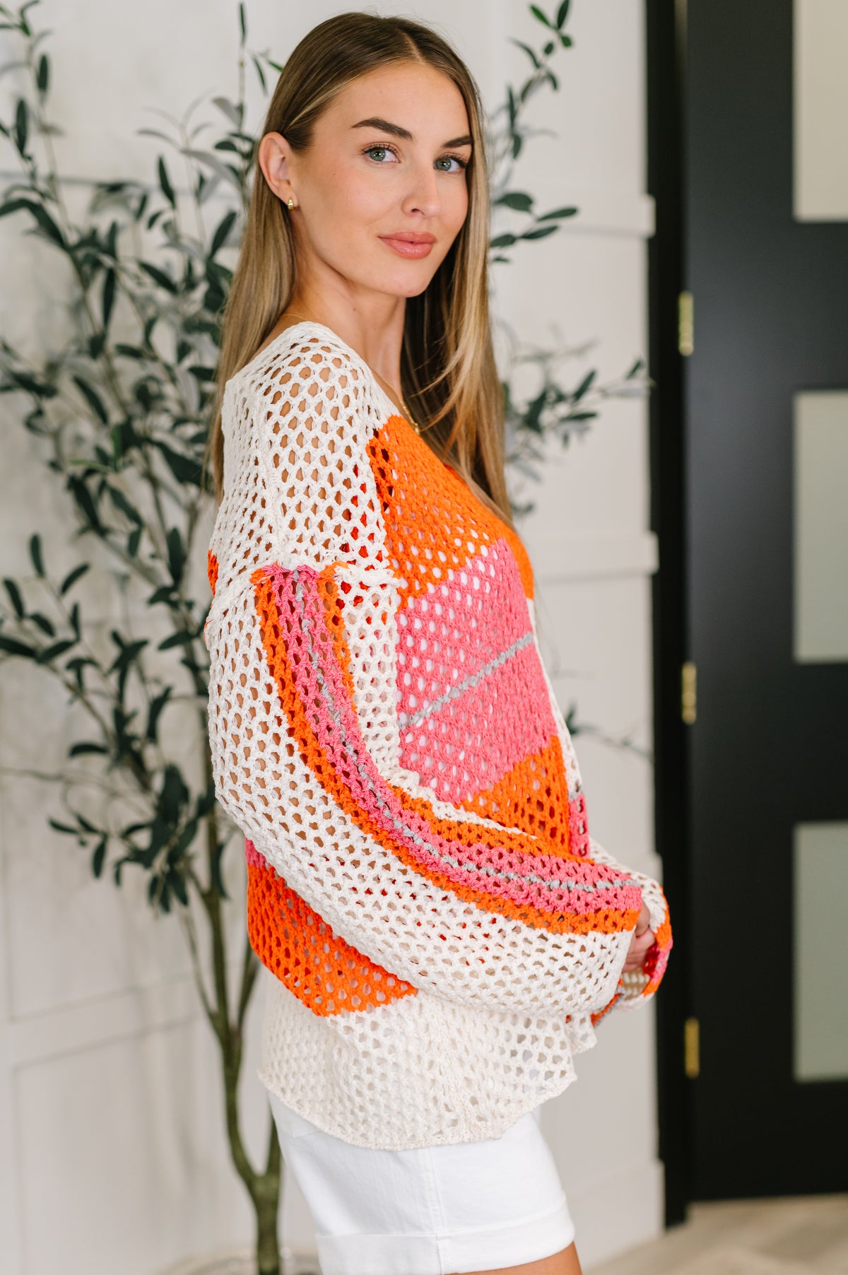 Off the Grid Net Color Block Layering Top - 7/29/2025 NEW