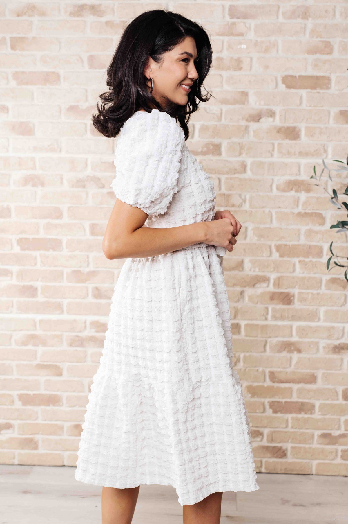 On Cloud Nine Bubble Midi Dress - 3/27/2025