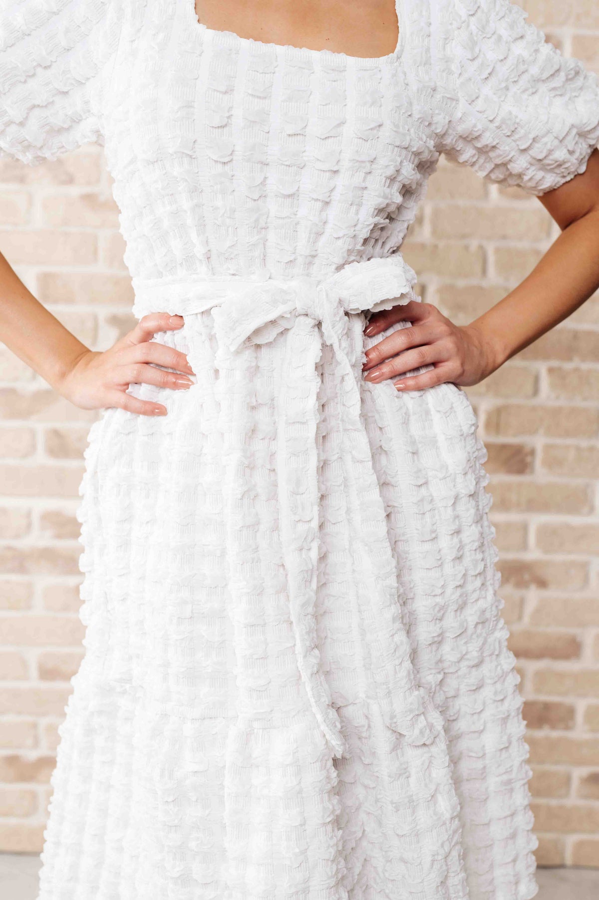 On Cloud Nine Bubble Midi Dress - 3/27/2025