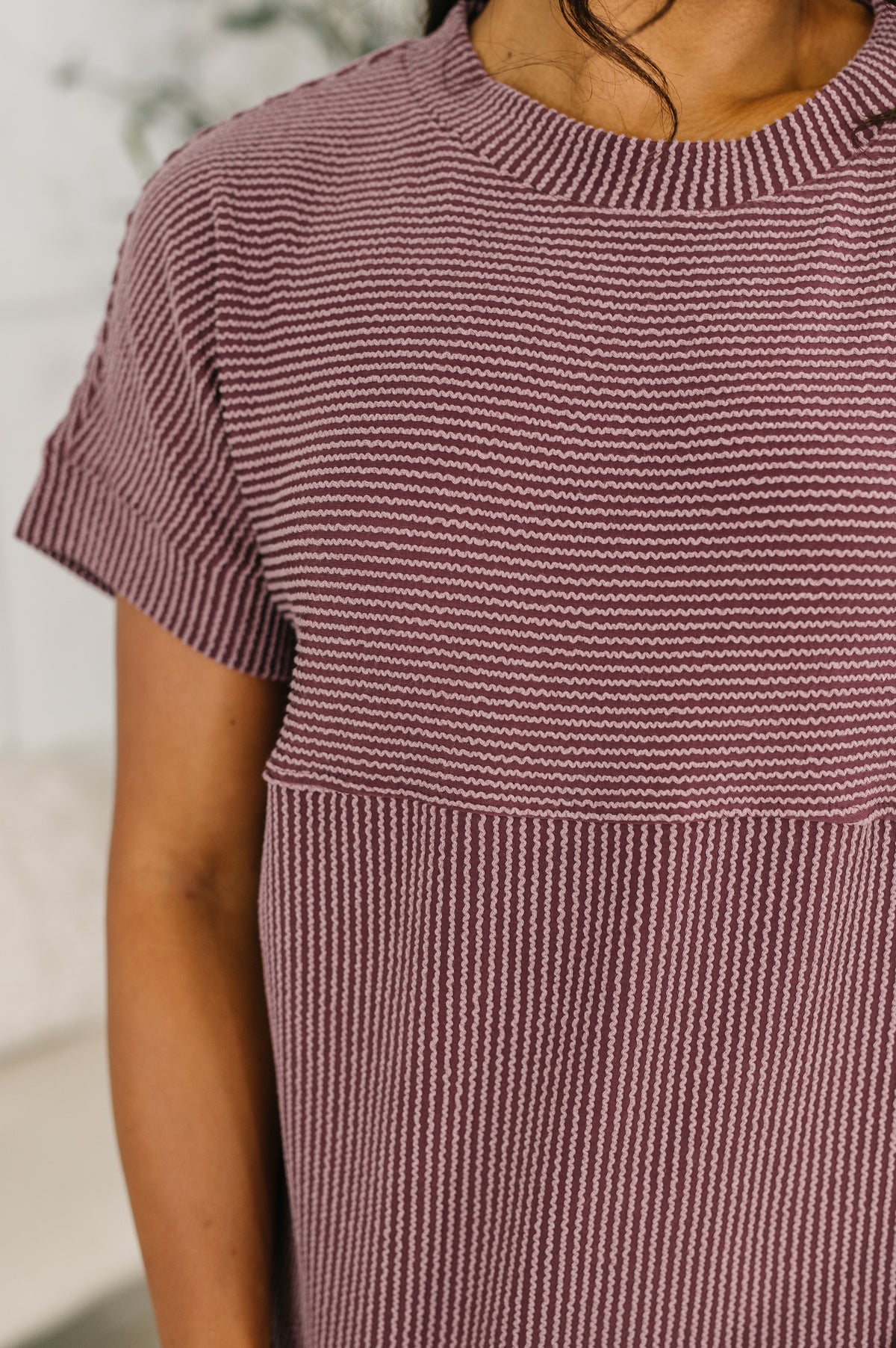 On Repeat Cable Ribbed Knit Tee - 4/17/2026