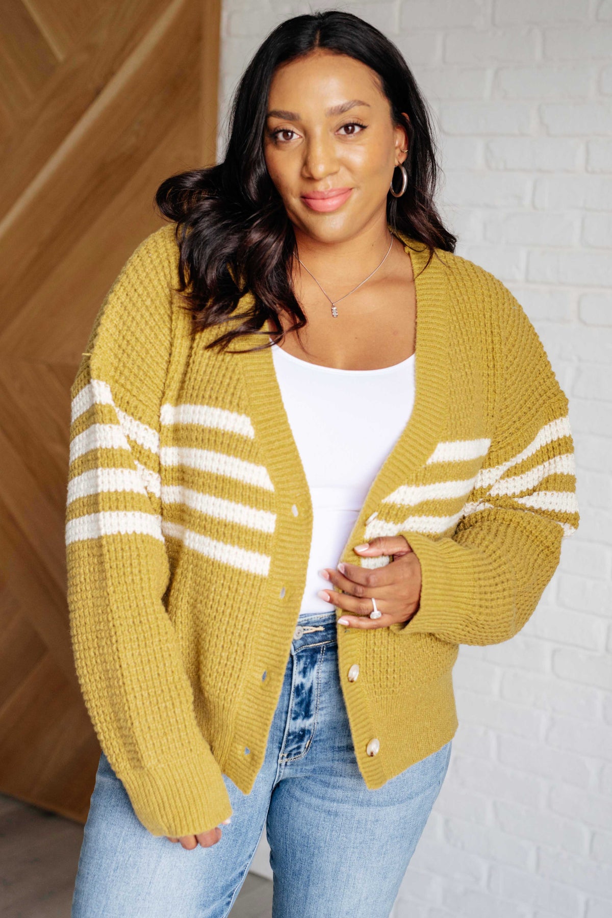On Top of the World Striped Cardigan - 10/30/2025