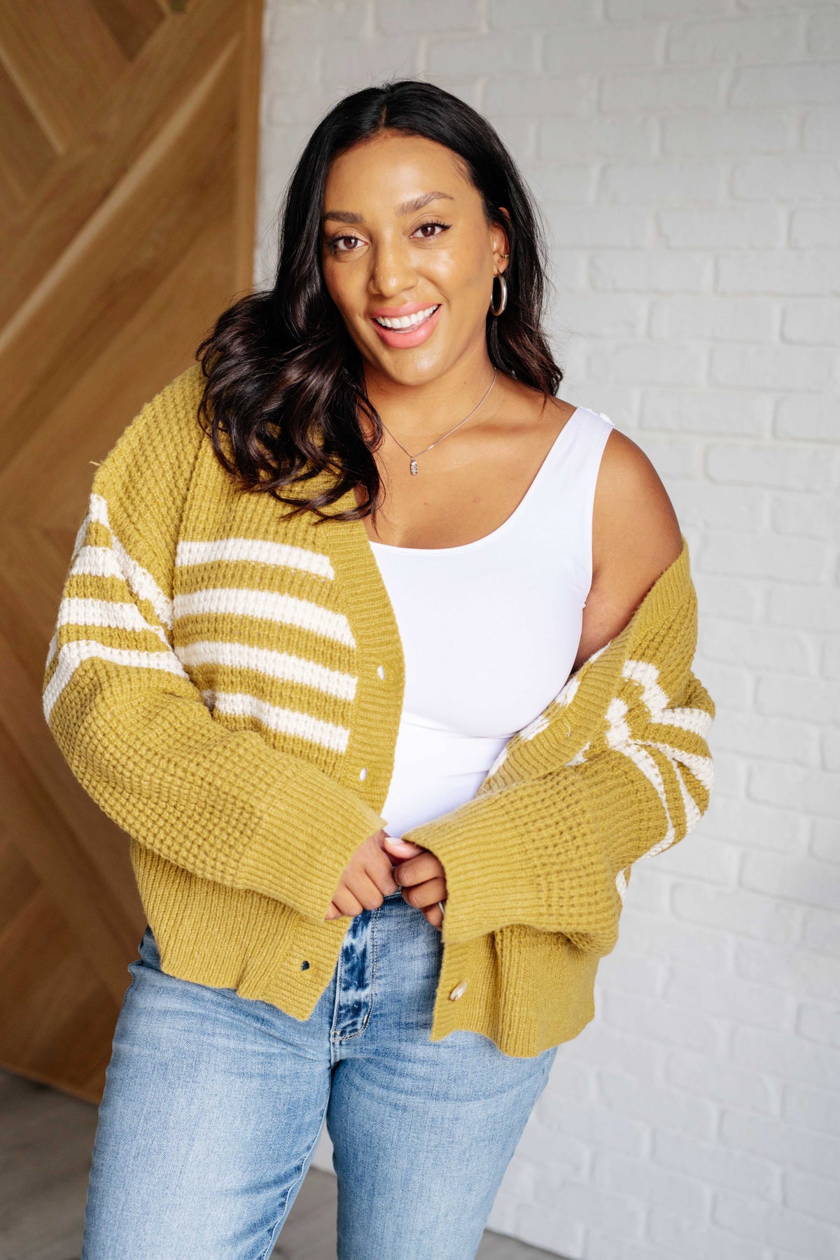 On Top of the World Striped Cardigan - 10/30/2025