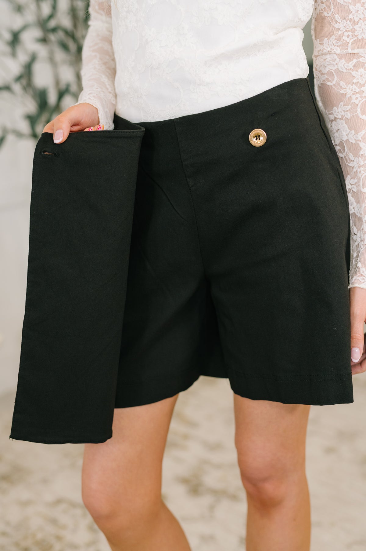Only Pair Faux Wrap Skort in Black - 4/3/2026