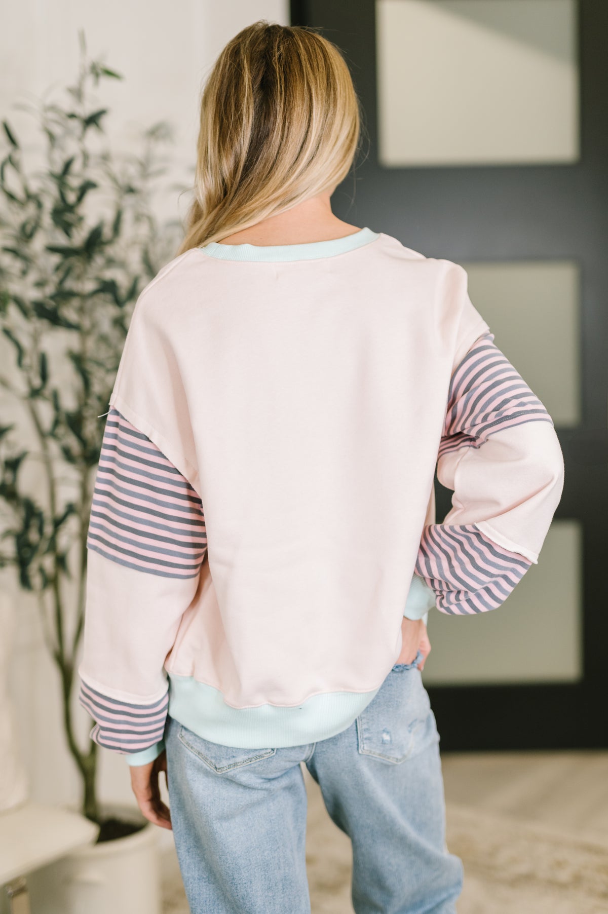 Outside the Lines Oversized Color Block  Pullover - 1/13/2026 NEW