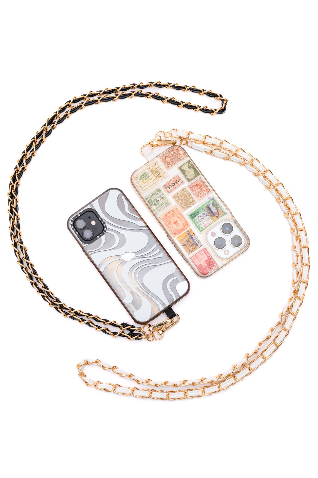 PU Leather Gold Chain Cell Phone Lanyard Set of 2  - 4/8/2024