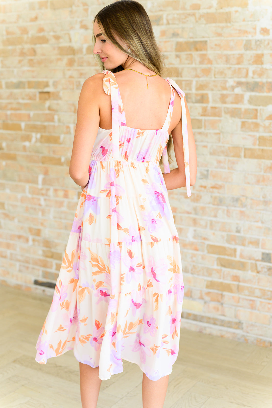 Pastel Petals Floral Midi Dress - 5/30/2024