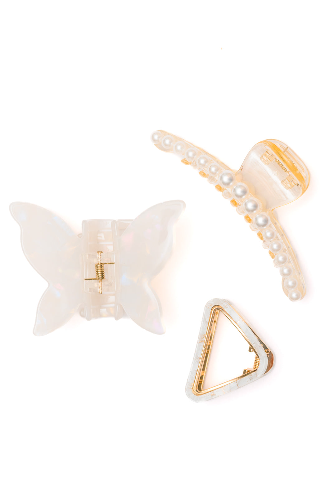 Pearl and Marble Clip Set of 3 - 1/14/2025