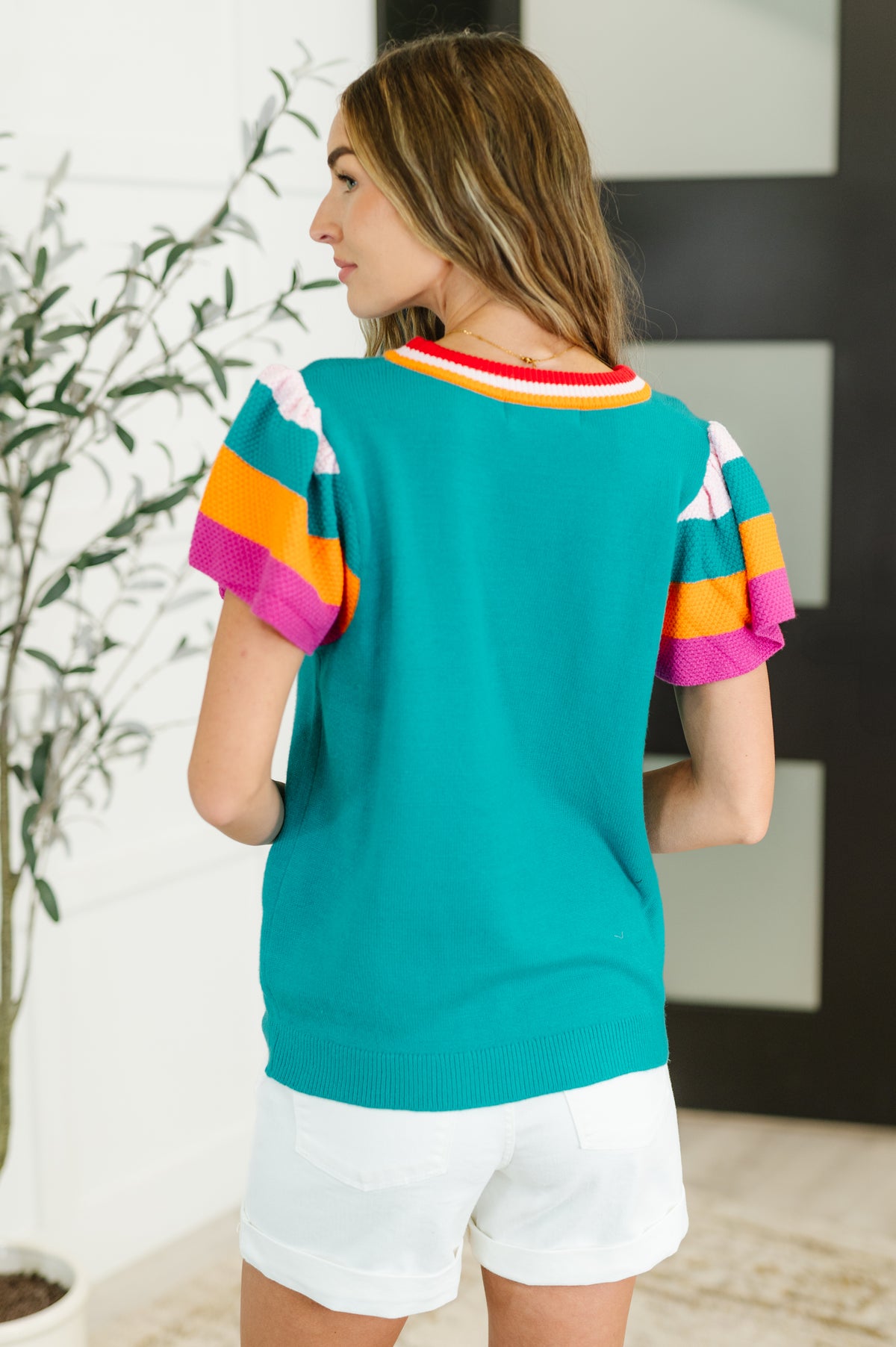 Perfect Playlist Color Block Sleeve Top - 6/6/2025 NEW