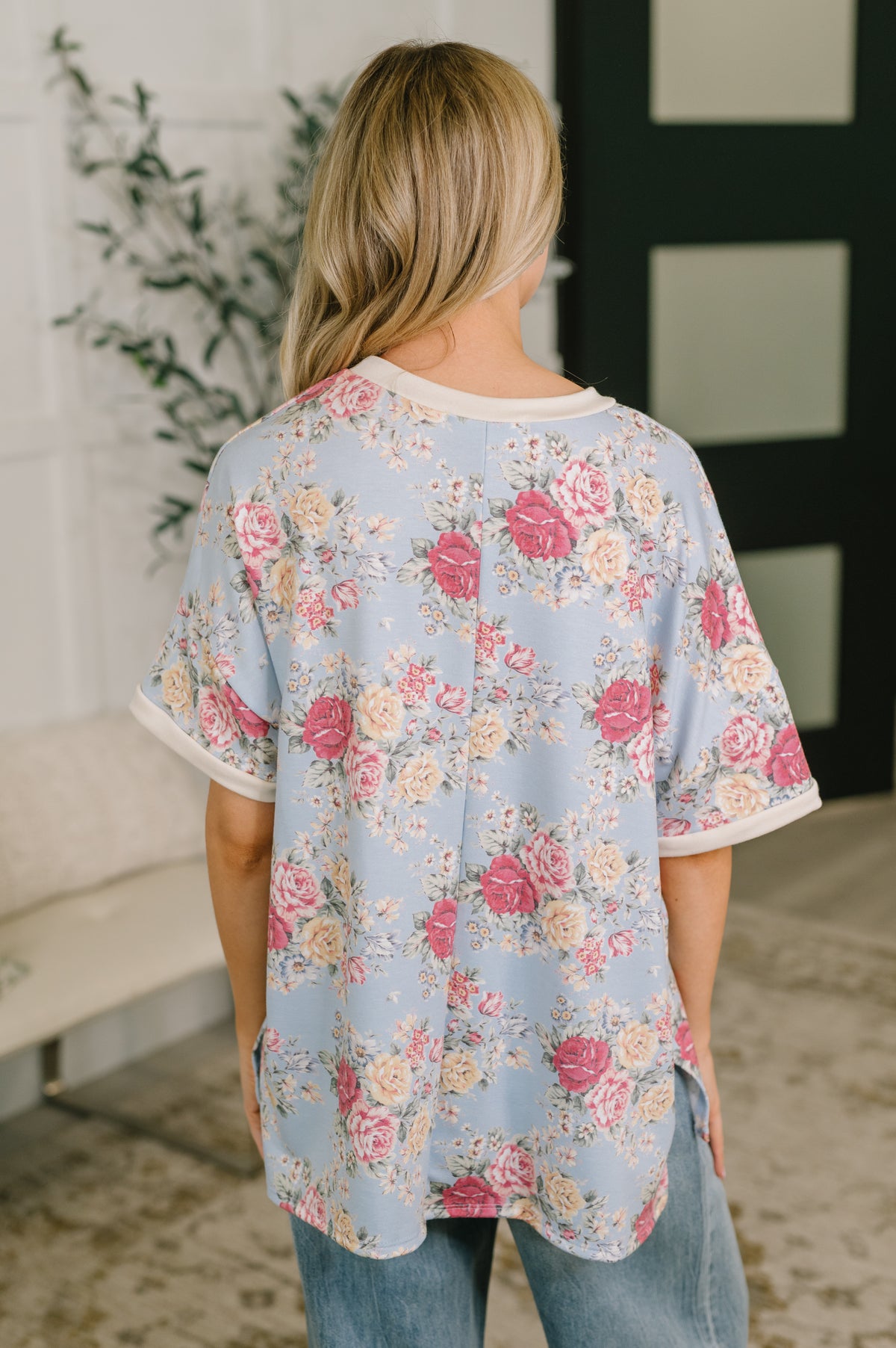 Perfect Season Floral Print Relaxed Tee - 6/2/2026