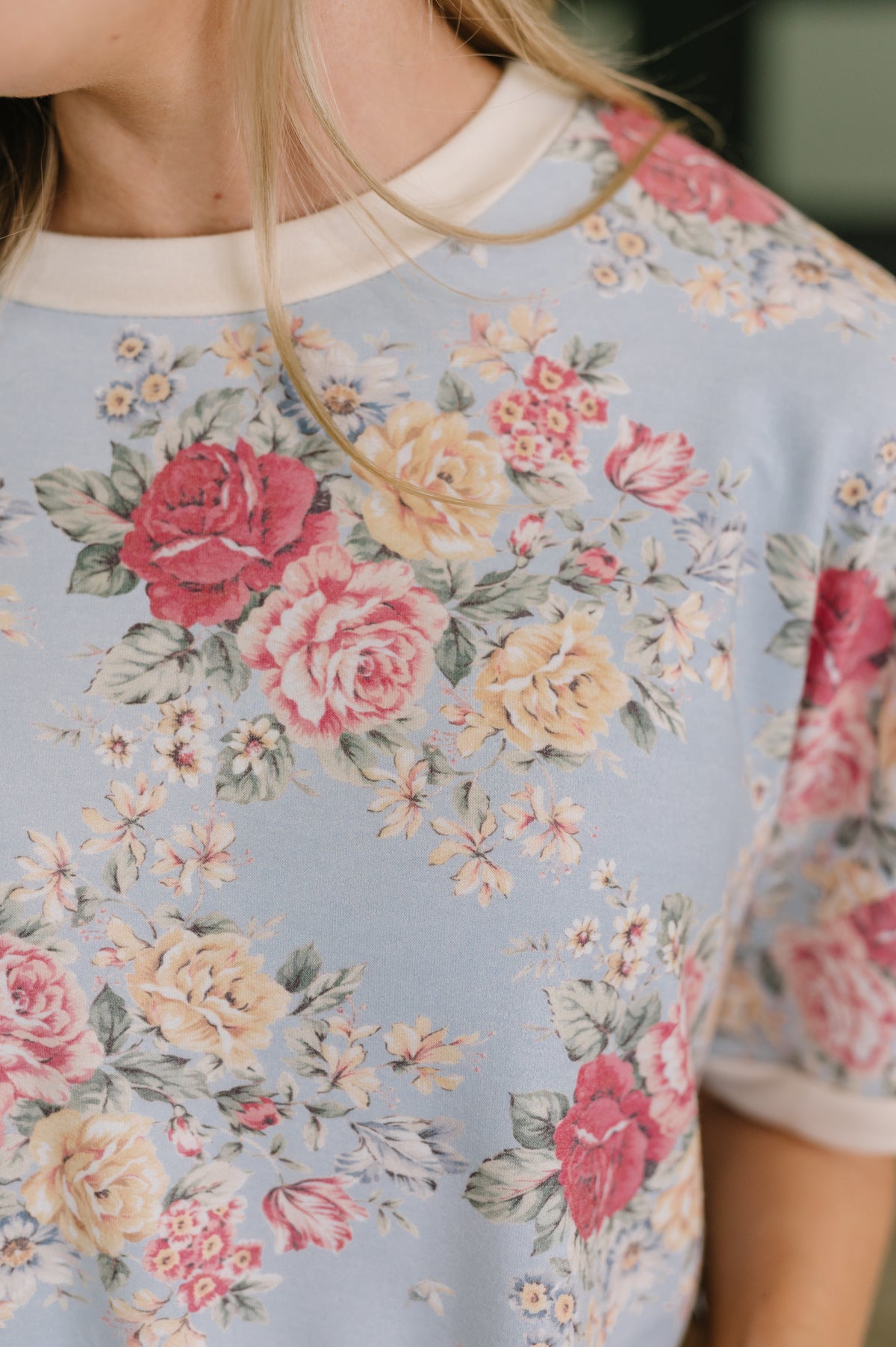 Perfect Season Floral Print Relaxed Tee - 6/2/2026