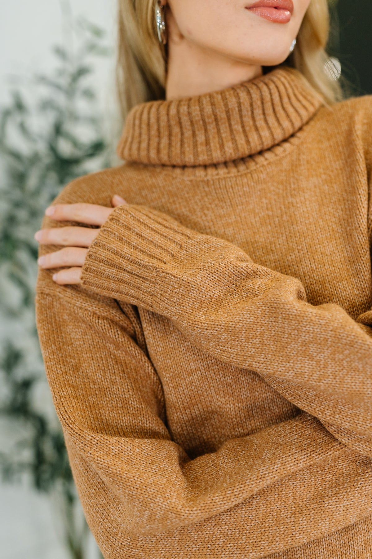 Personal Assistant Turtleneck Dress in Deep Camel - 11/5/2025