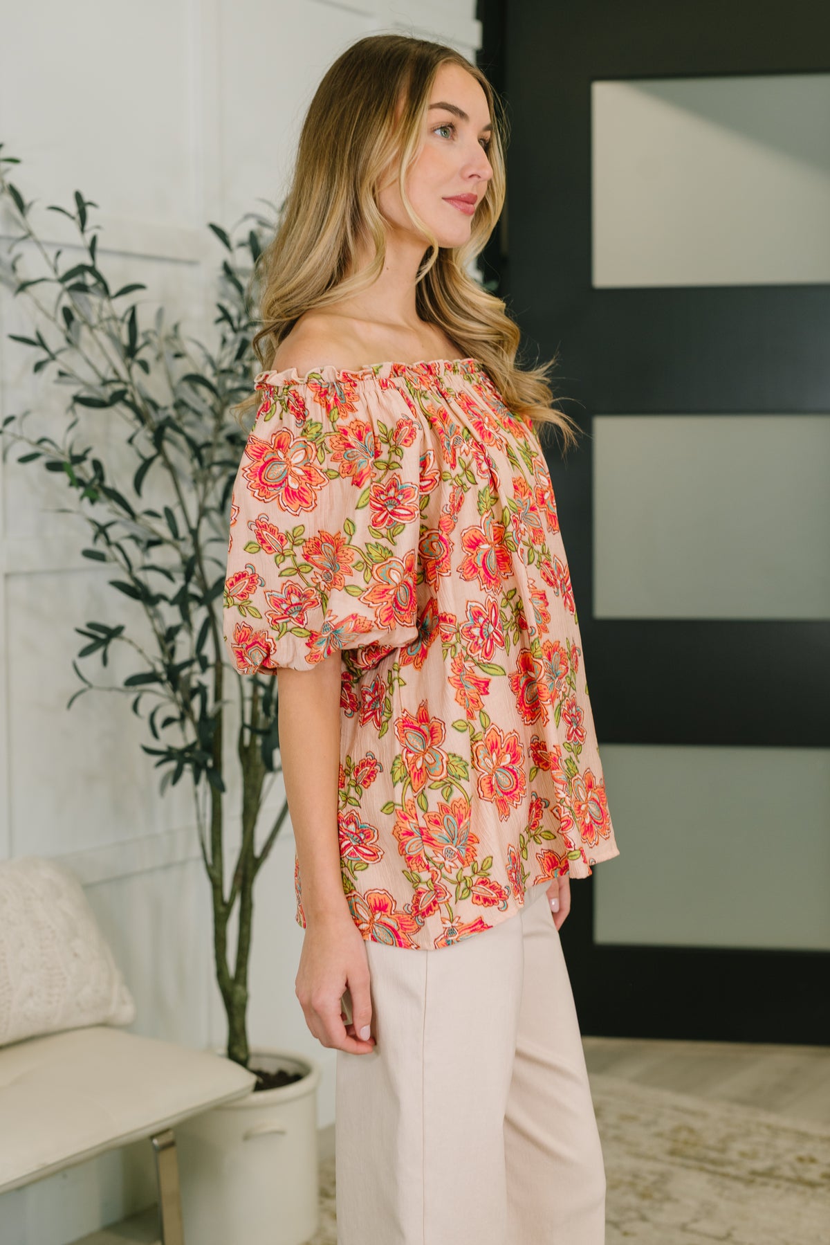 Petal Perfect Off the Shoulder Blouse - 4/20/2026