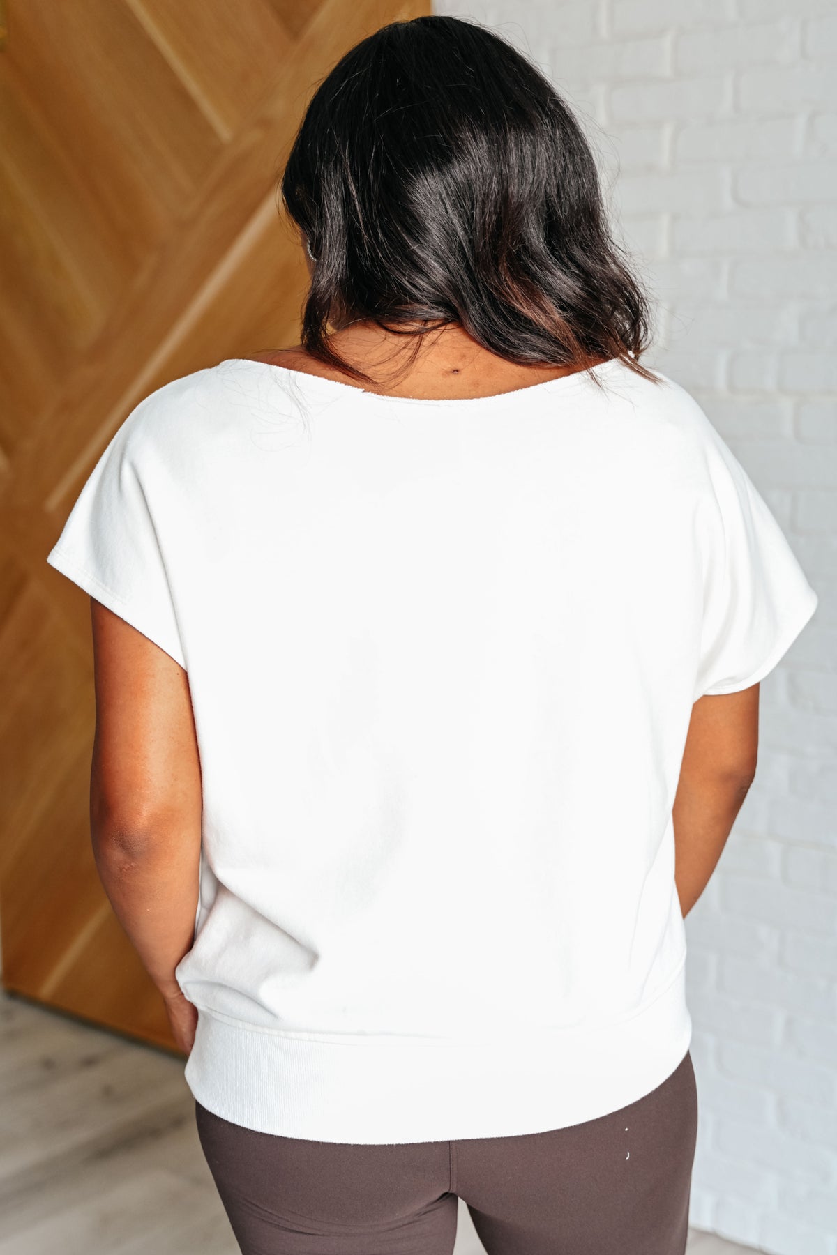 Pilates Princess Off Shoulder Top in Off White - 8/15/2024