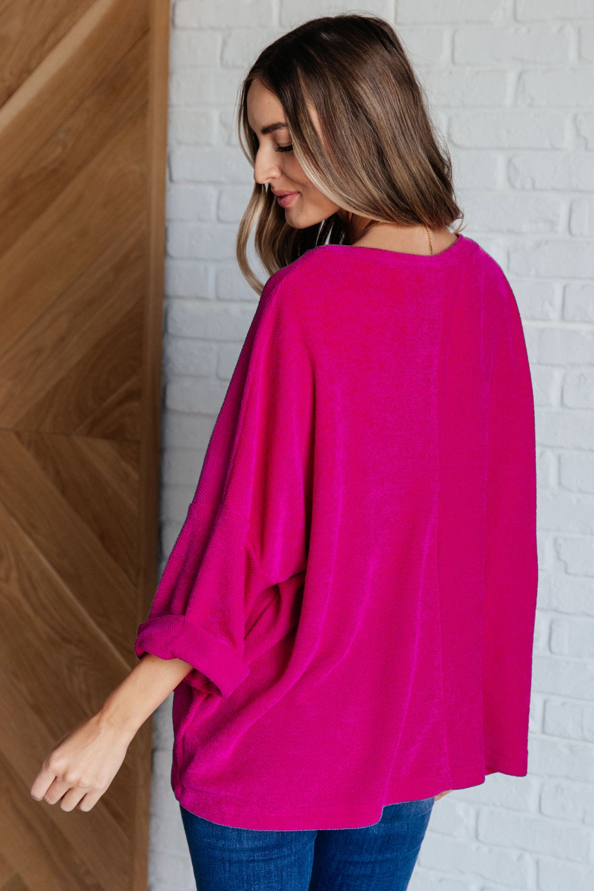 Pink Thoughts Chenille Blouse - 9/15/2025