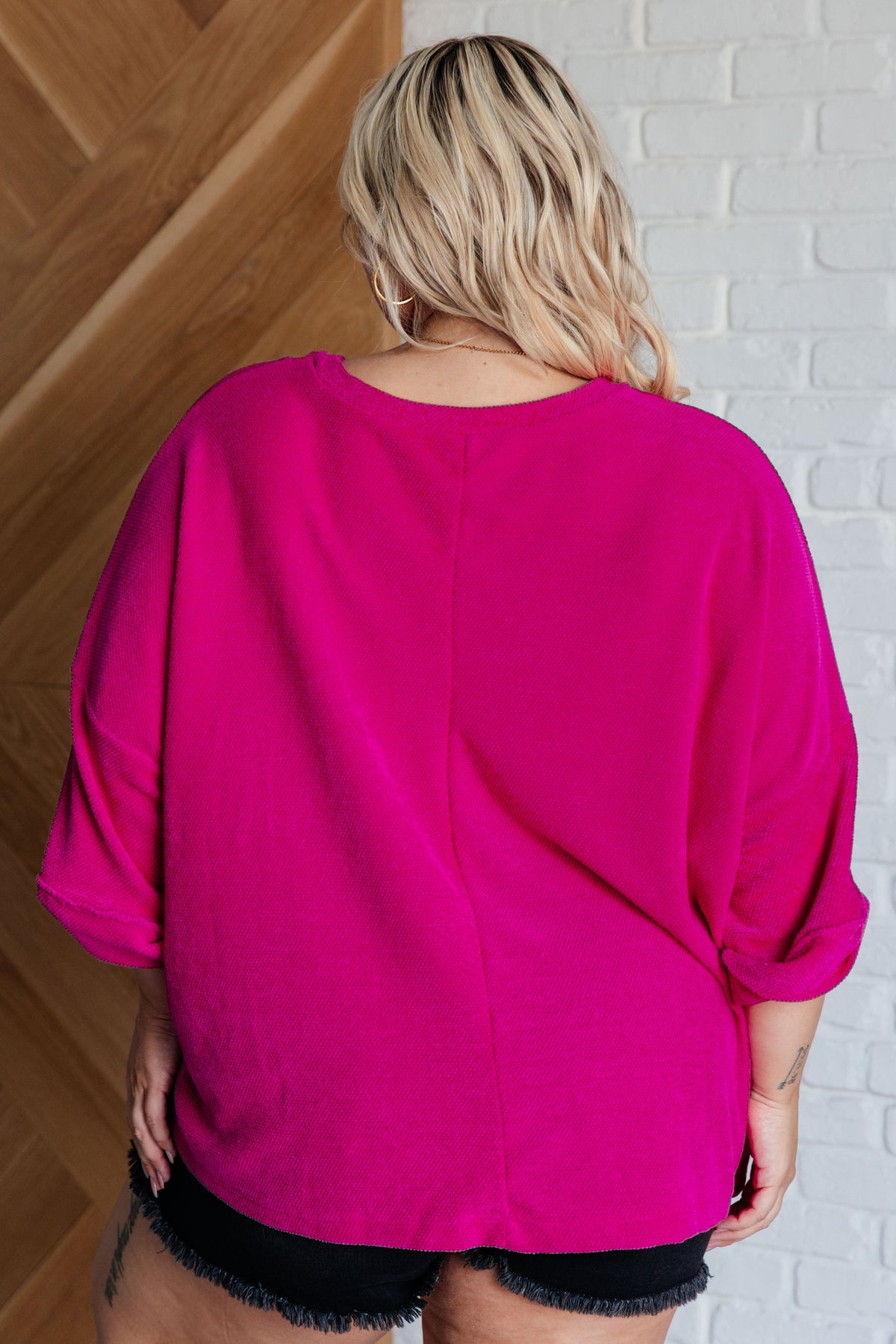 Pink Thoughts Chenille Blouse - 9/15/2025