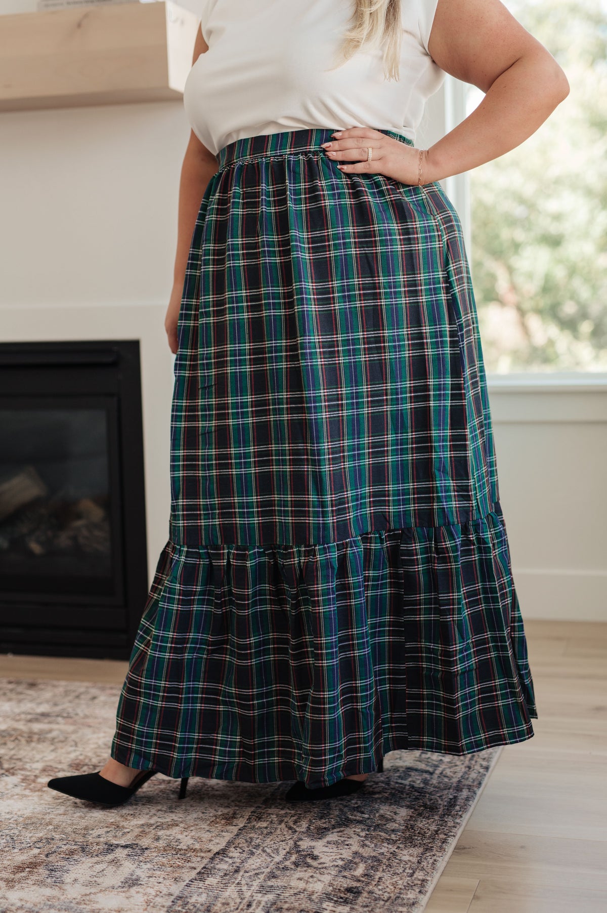 Plaid Perfection Maxi Skirt - 11/7/2024