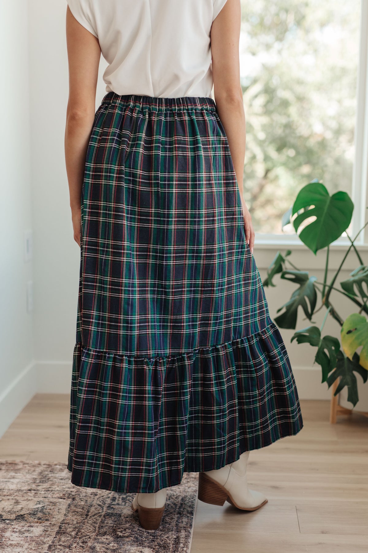 Plaid Perfection Maxi Skirt - 11/7/2024