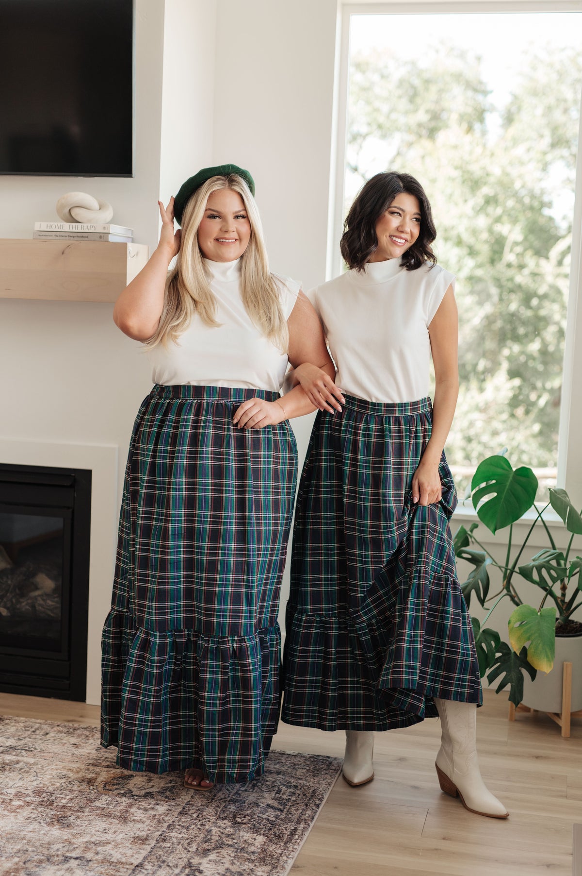 Plaid Perfection Maxi Skirt - 11/7/2024