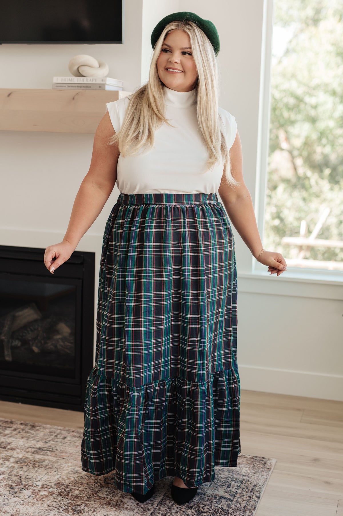 Plaid Perfection Maxi Skirt - 11/7/2024