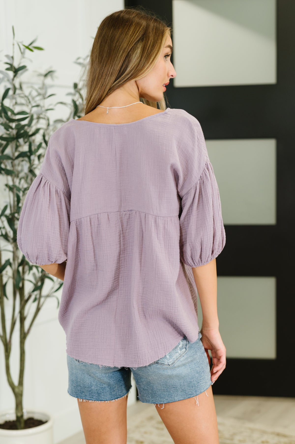 Pleasantly Perfect Bubble Sleeve Peasant Blouse - 7/21/2025
