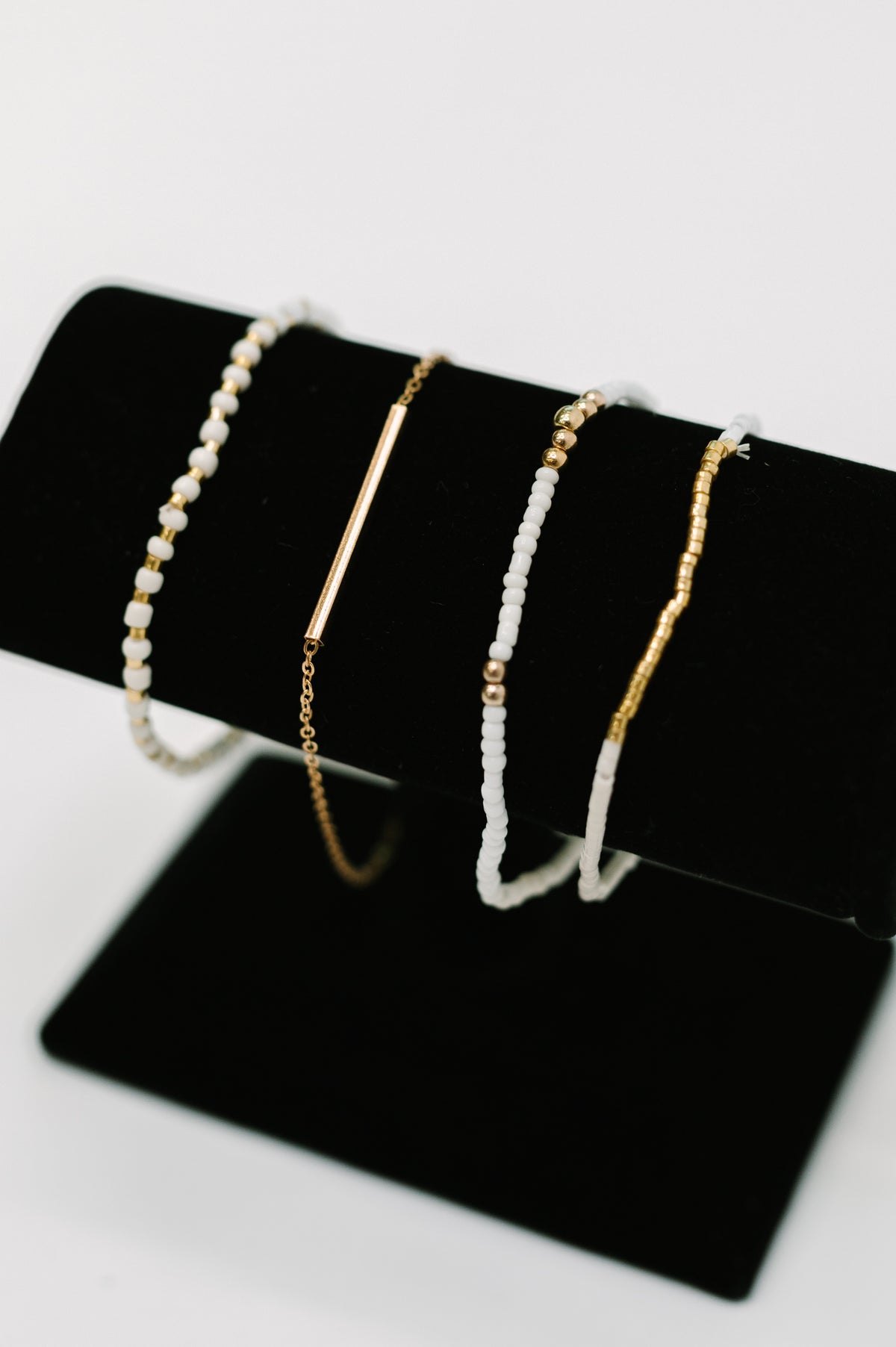 Poised & Polished Bracelet Set in White and Gold - 10/10/2025