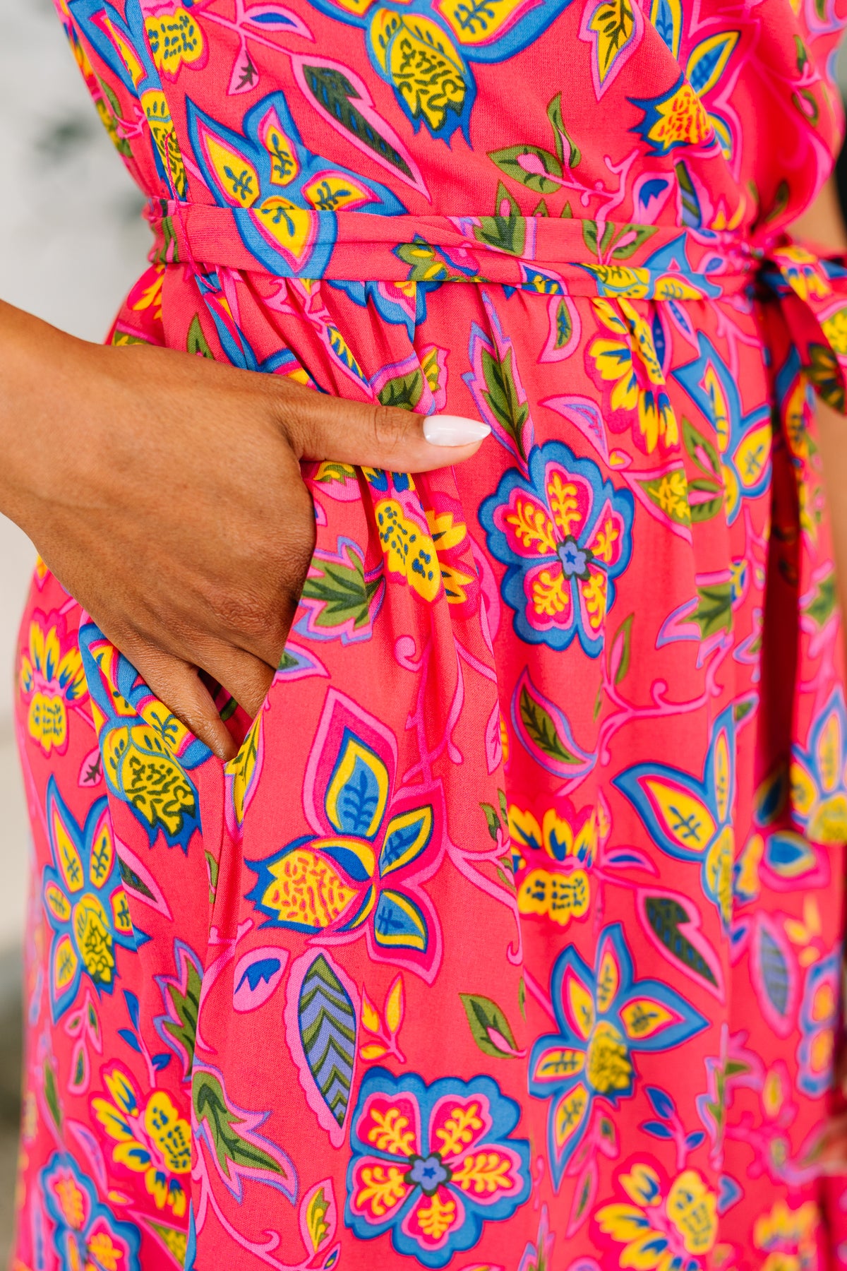 Polished and Pretty Waist Tie Tea Dress - 6/30/2026