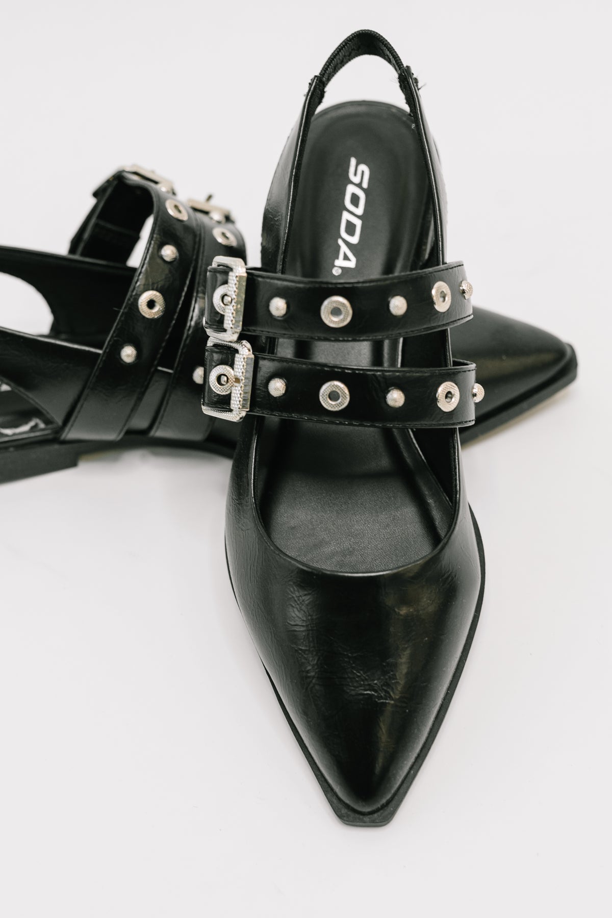 Pop of Color Pointy Toe Slip On in Black - 4/21/2026 NEW