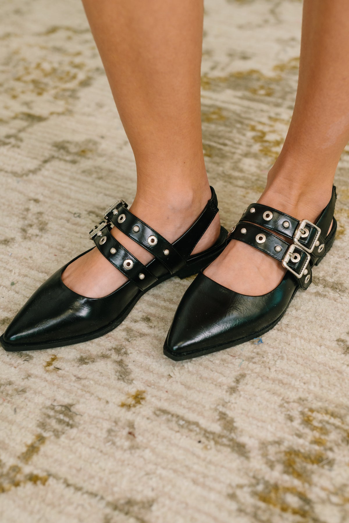 Pop of Color Pointy Toe Slip On in Black - 4/21/2026 NEW