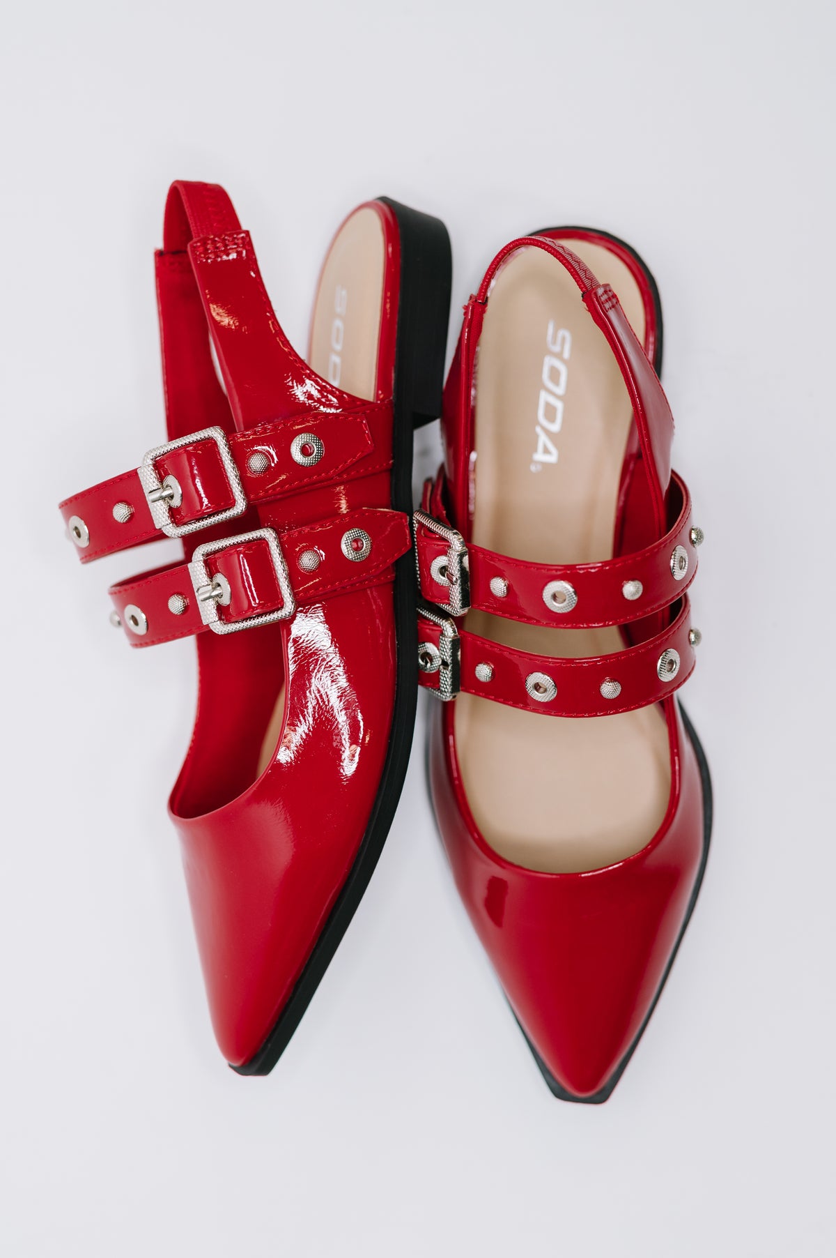 Pop of Color Pointy Toe Slip On in Red - 11/18/2025