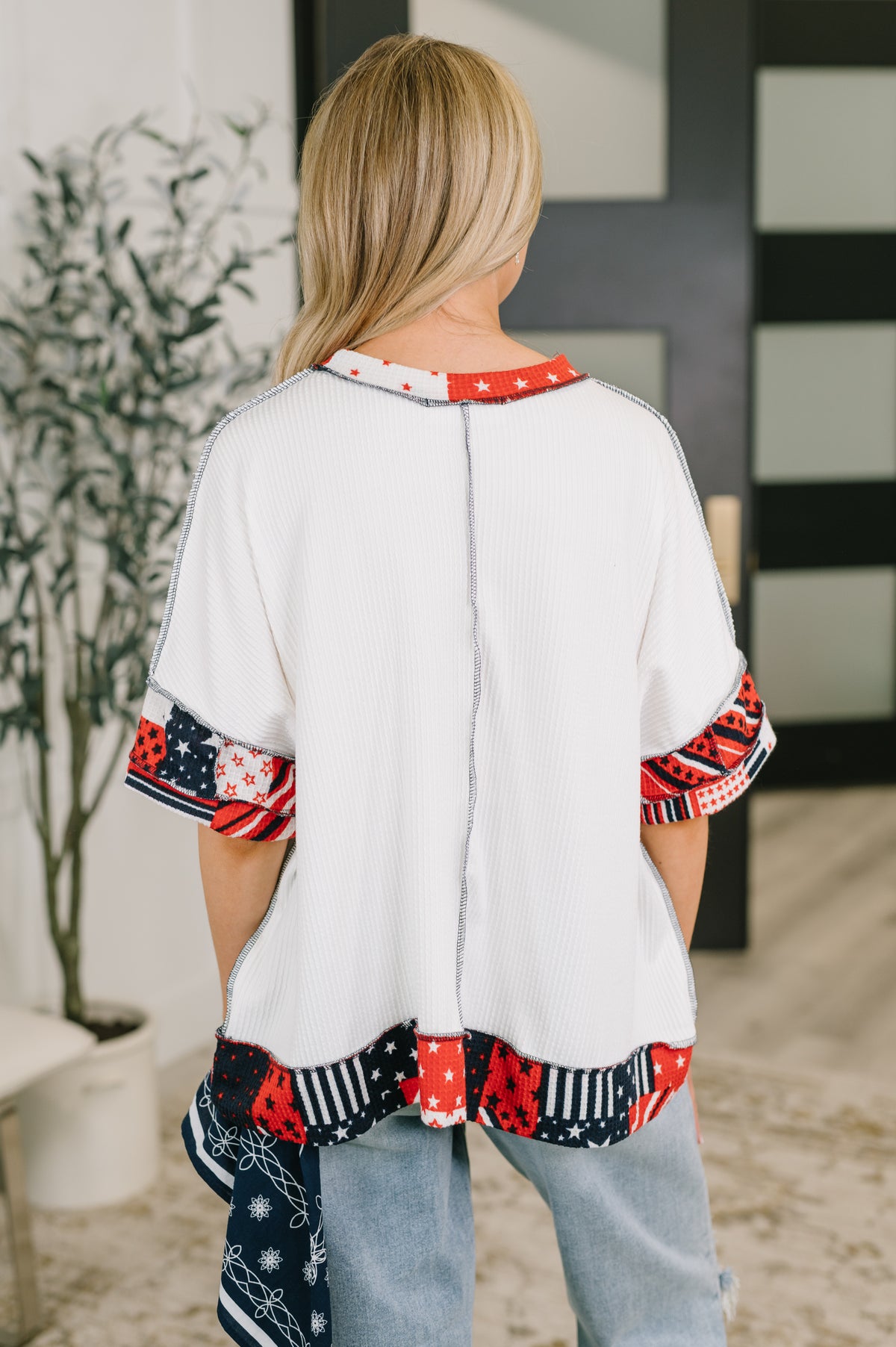 Pretty Prideful Patchwork Detail Top - 6/16/2026
