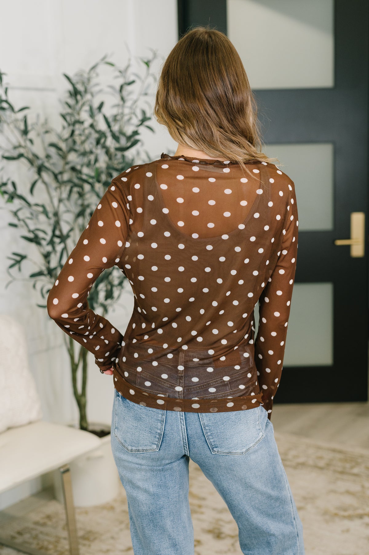 Pretty Woman Polka Dot Mesh Layering Top - 11/3/2026