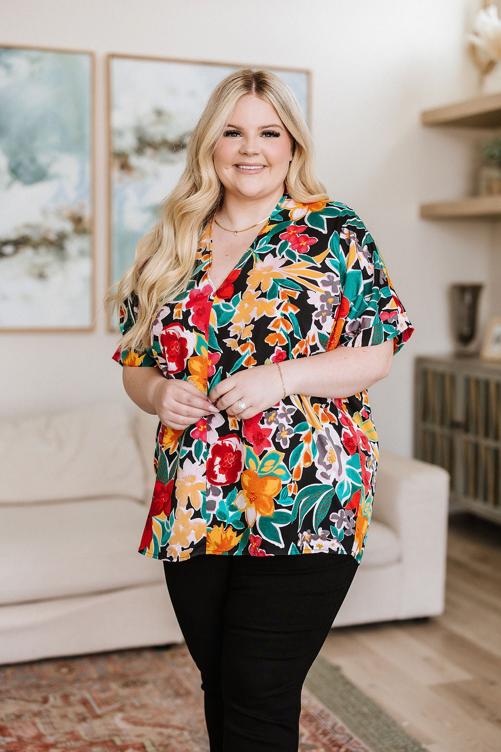 Pretty in Paradise Floral Blouse - 6/9/2023