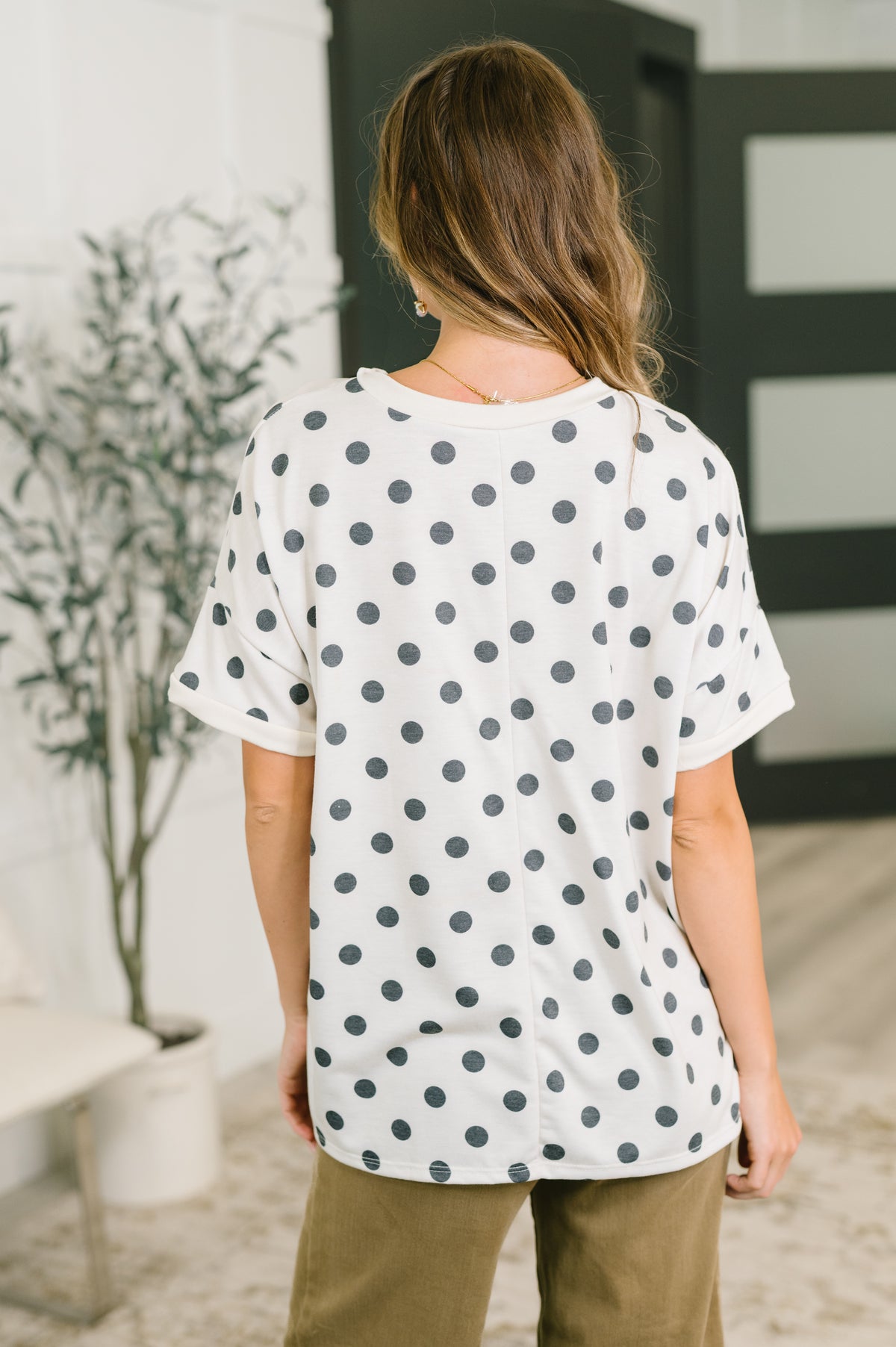 Pretty in Polka Oversized Drop Shoulder Tee - 7/7/2026