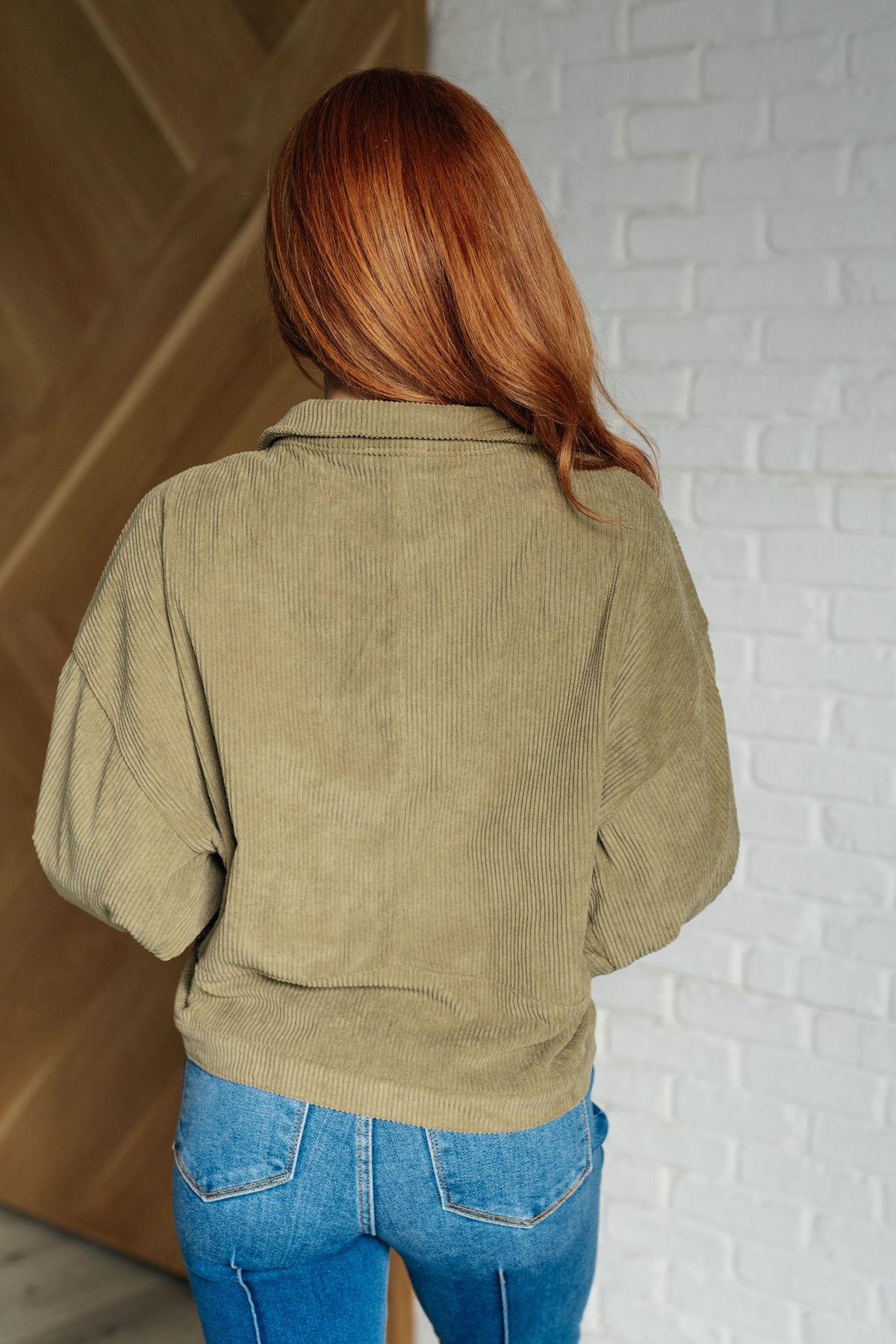Primrose Corduroy Jacket in Olive - 9/11/2025