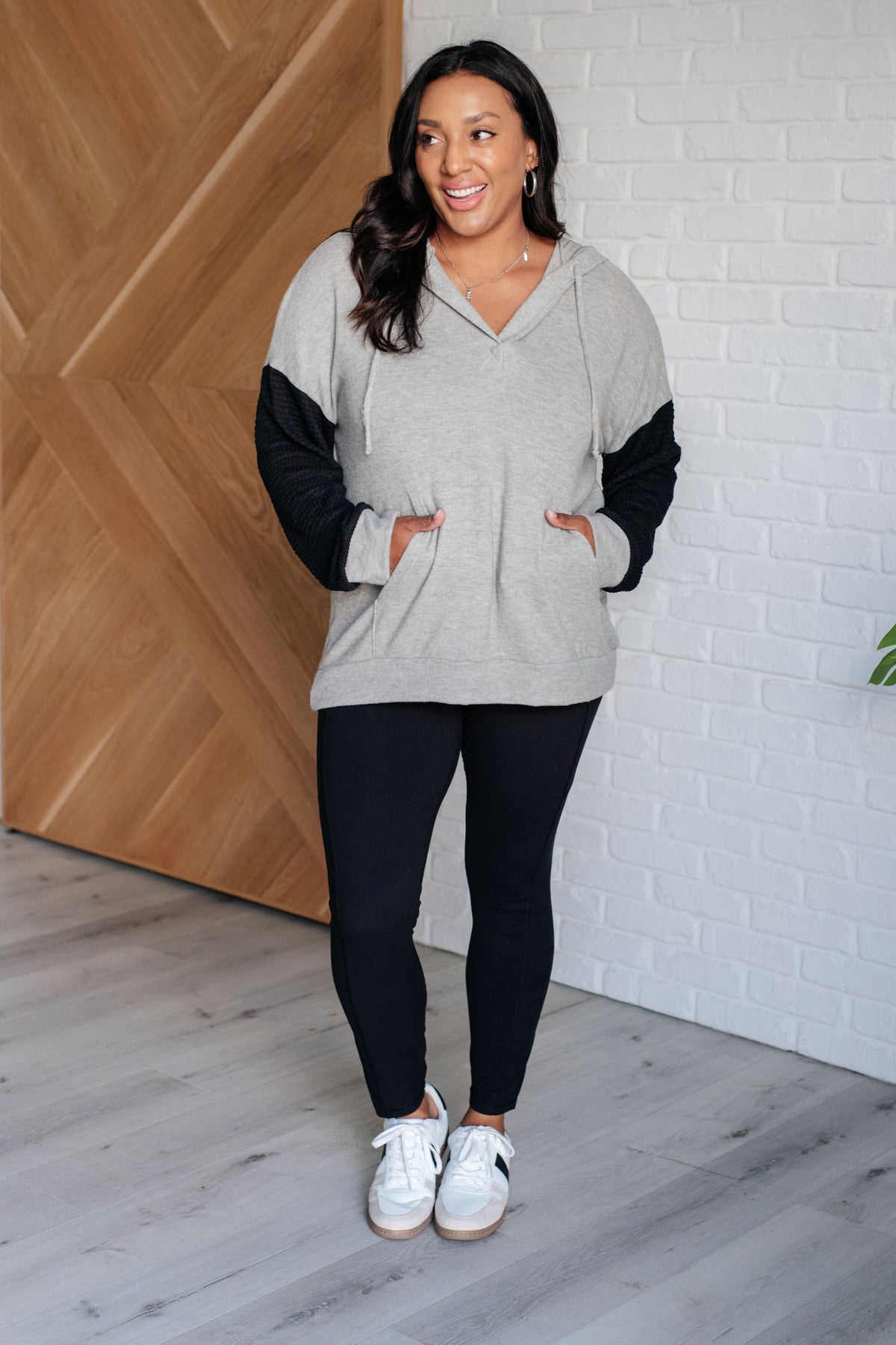 Pull Up Your Sleeves Color Block Hoodie -9/30/2025