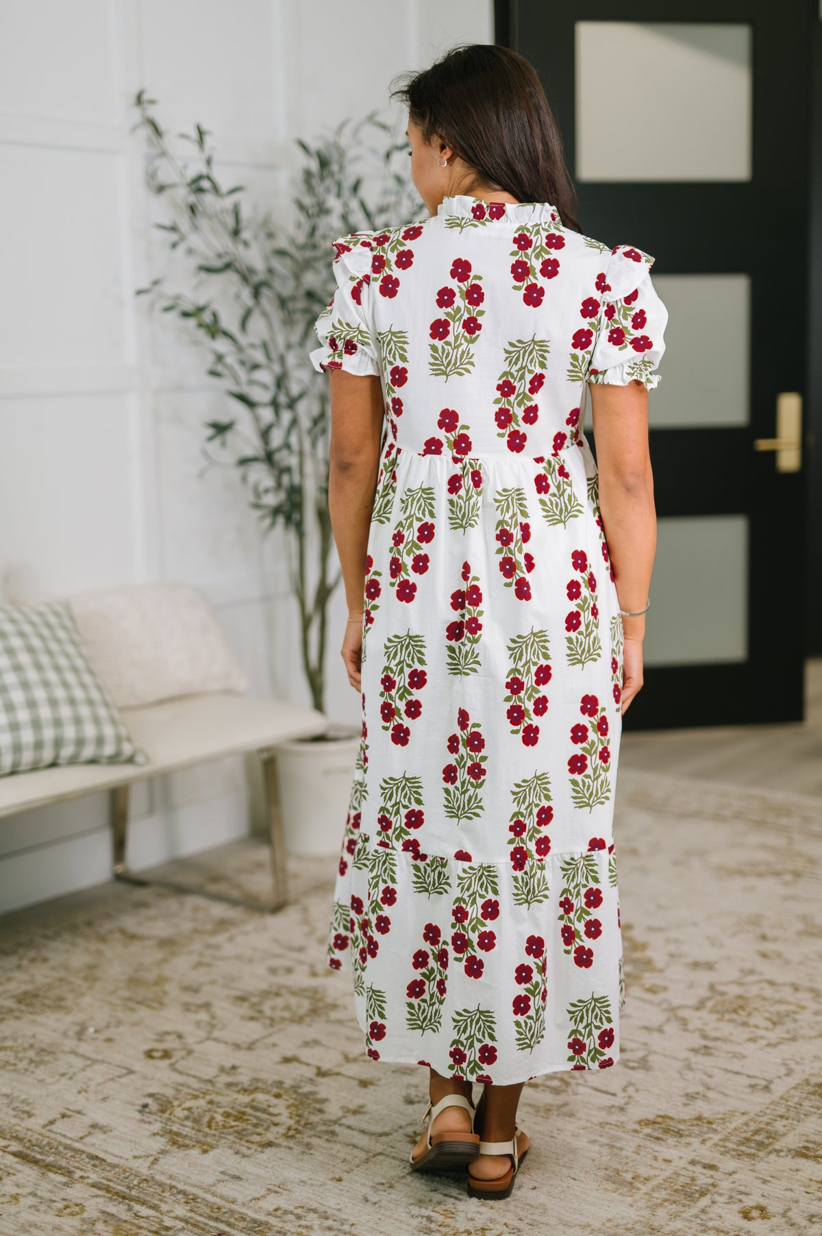 Quiet Life Notch Neck Tiered Dress in White - 5/5/2026 NEW