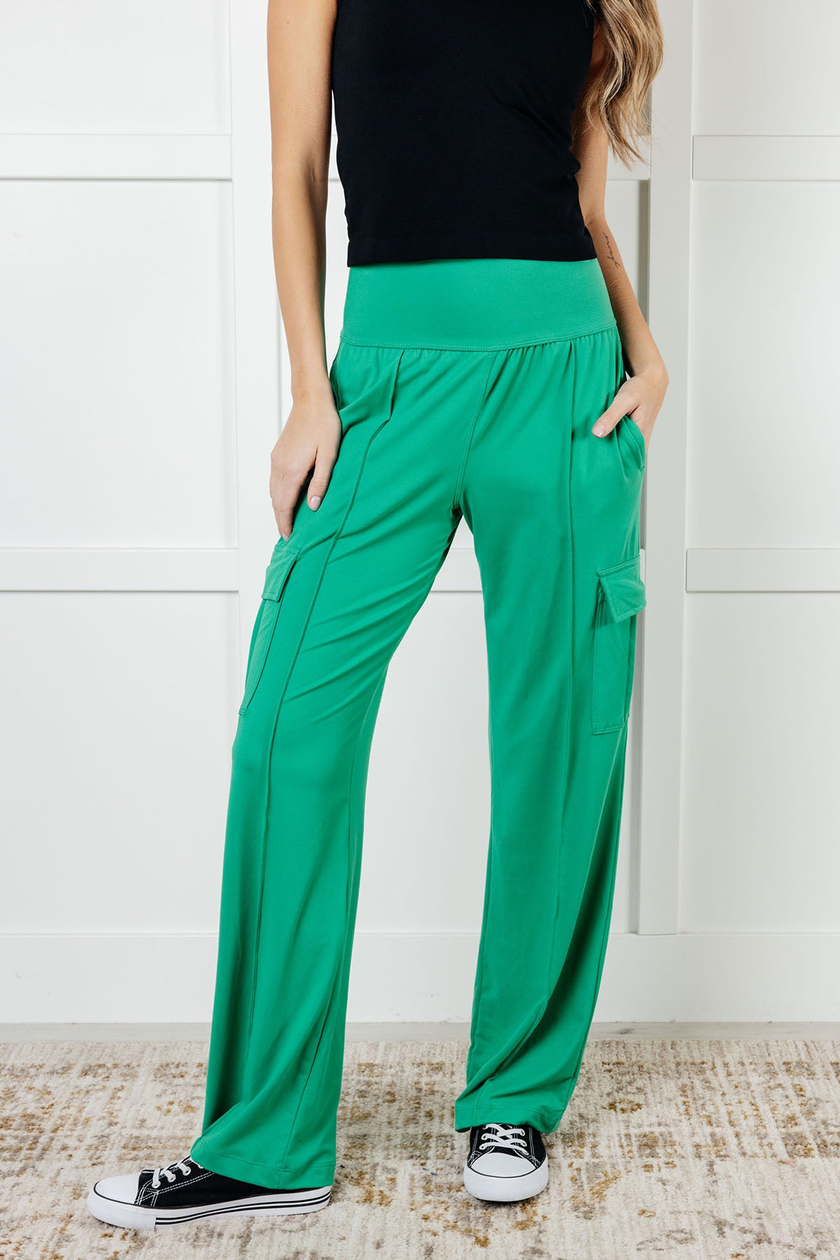 Race to Relax Cargo Pants in Emerald Green - 1/2/2025