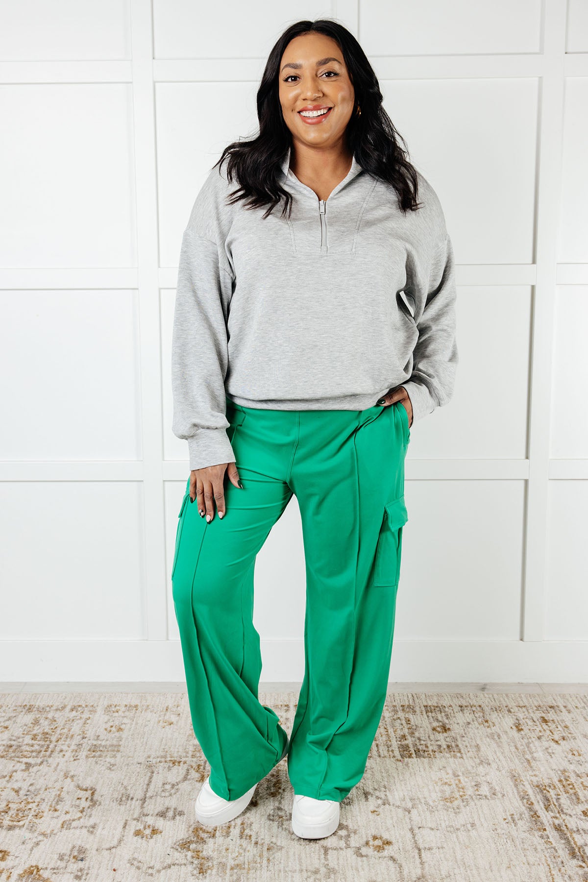 Race to Relax Cargo Pants in Emerald Green - 1/2/2025