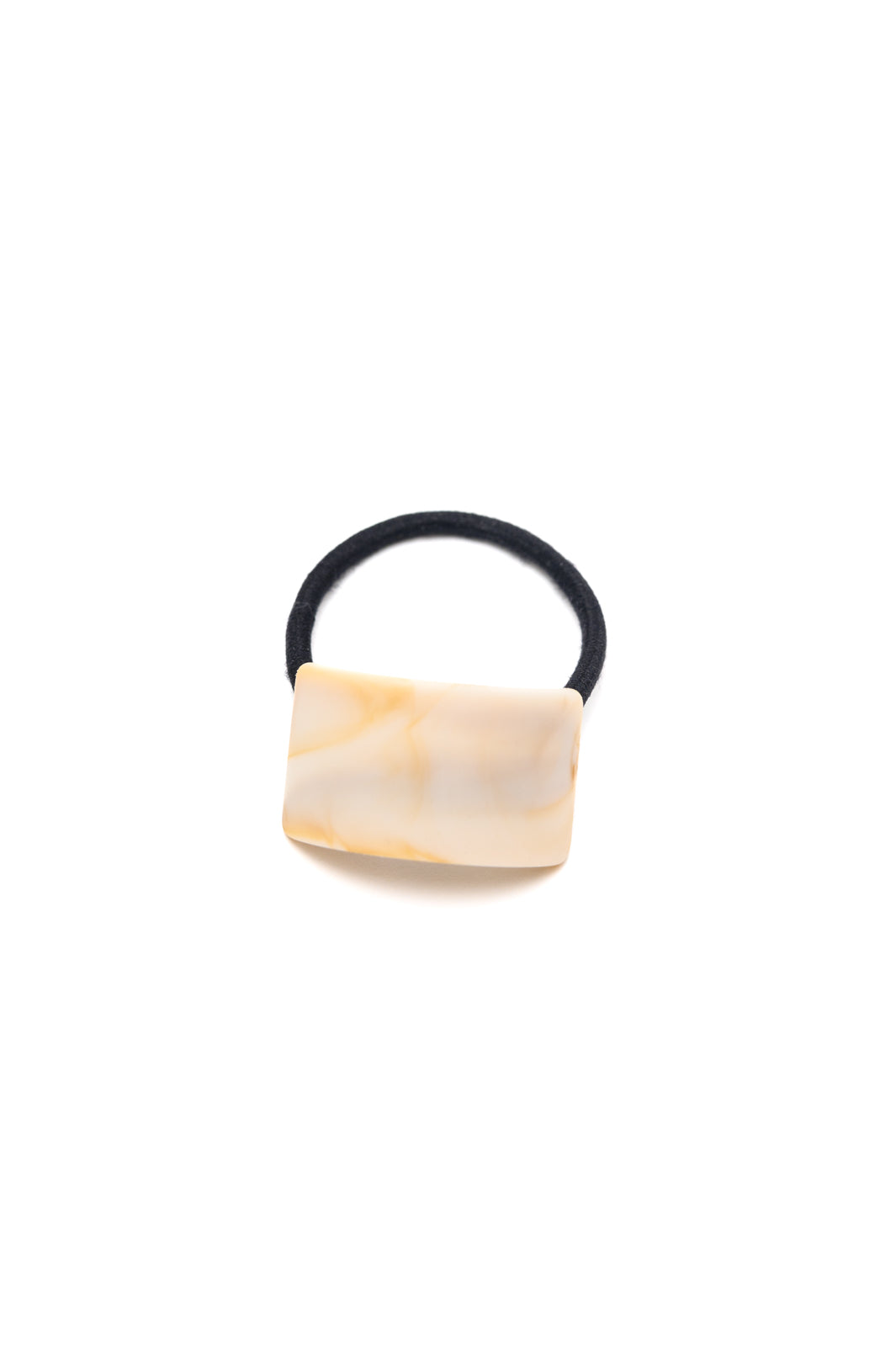 Rectangle Cuff Hair Tie Elastic in Ivory - 10/26/2026