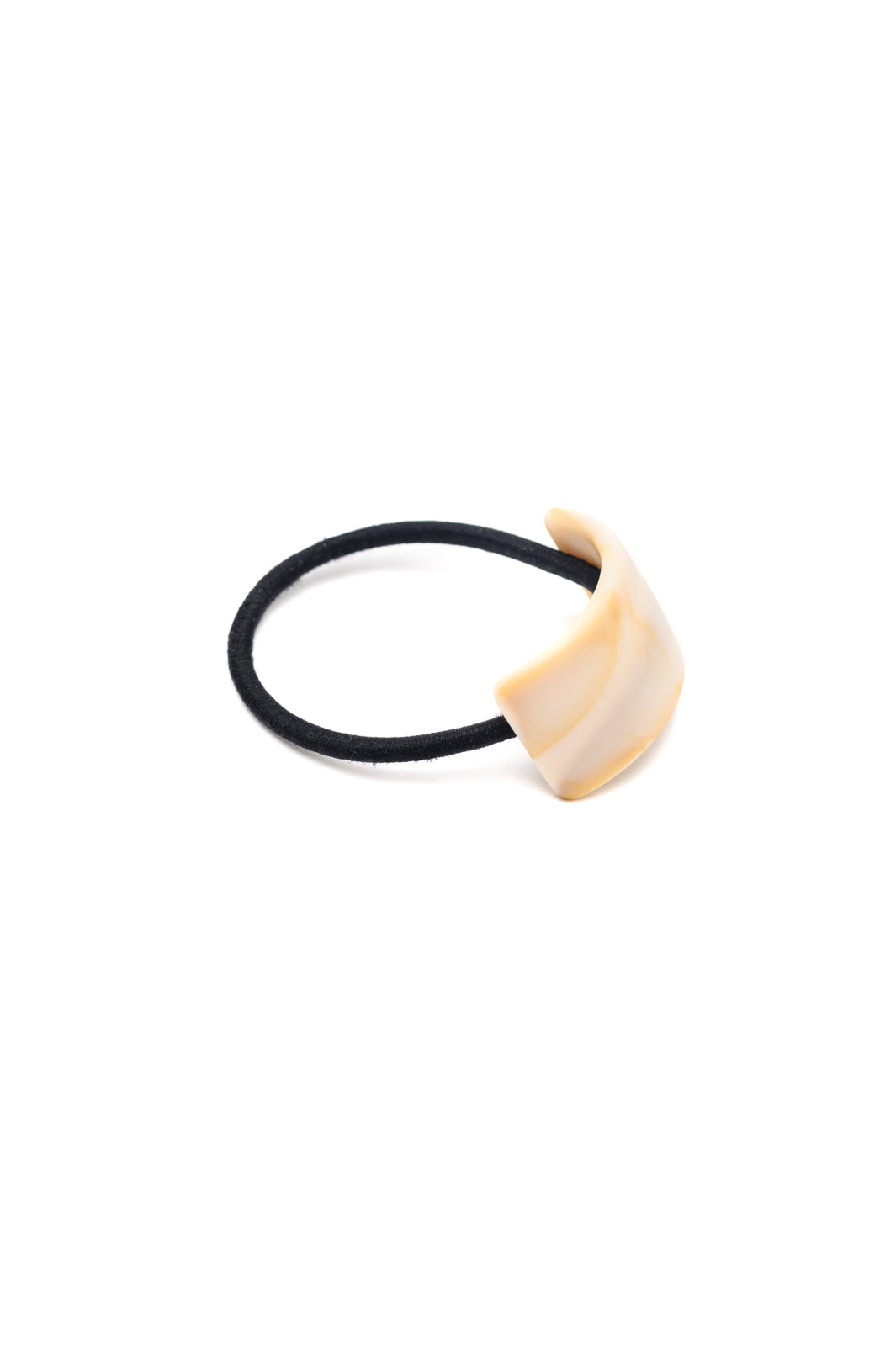 Rectangle Cuff Hair Tie Elastic in Ivory - 10/26/2026