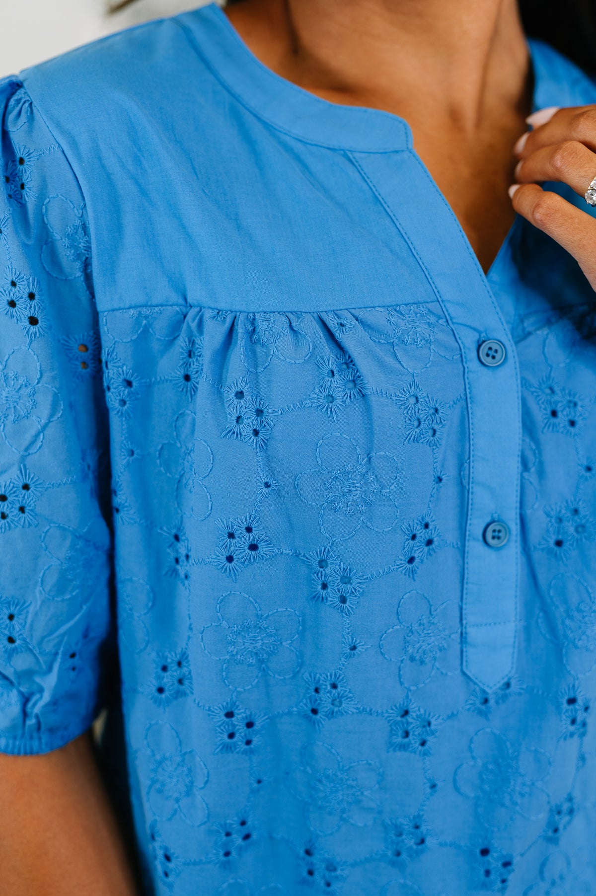 Refined Darling Eyelet Blouse  - 6/23/2026