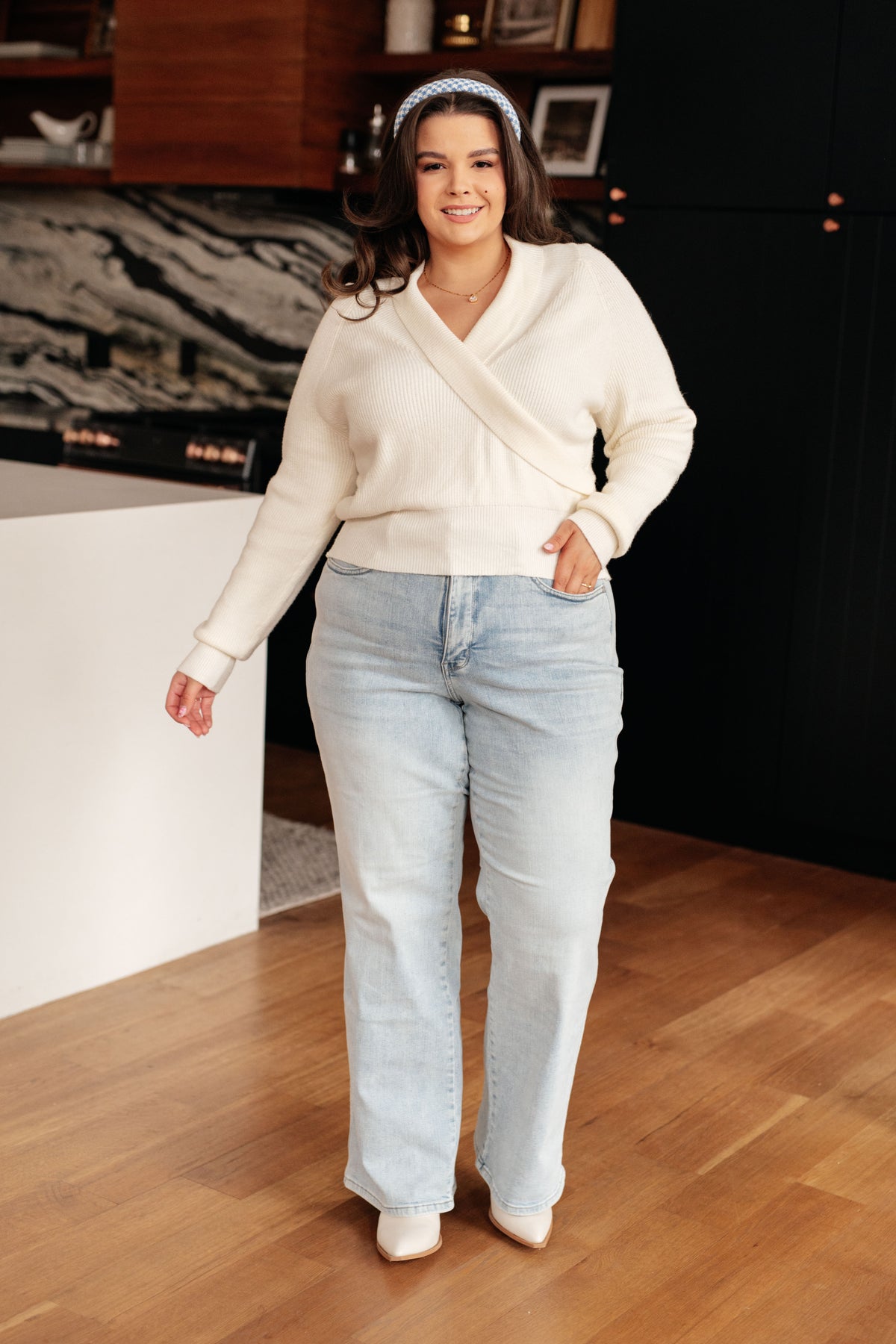 Requisite Request Surplice Crop Sweater - 10/6/2025