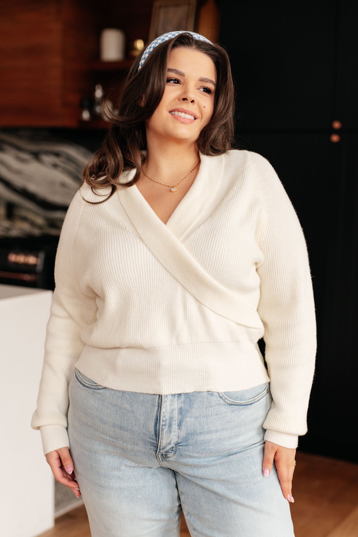 Requisite Request Surplice Crop Sweater - 10/6/2025