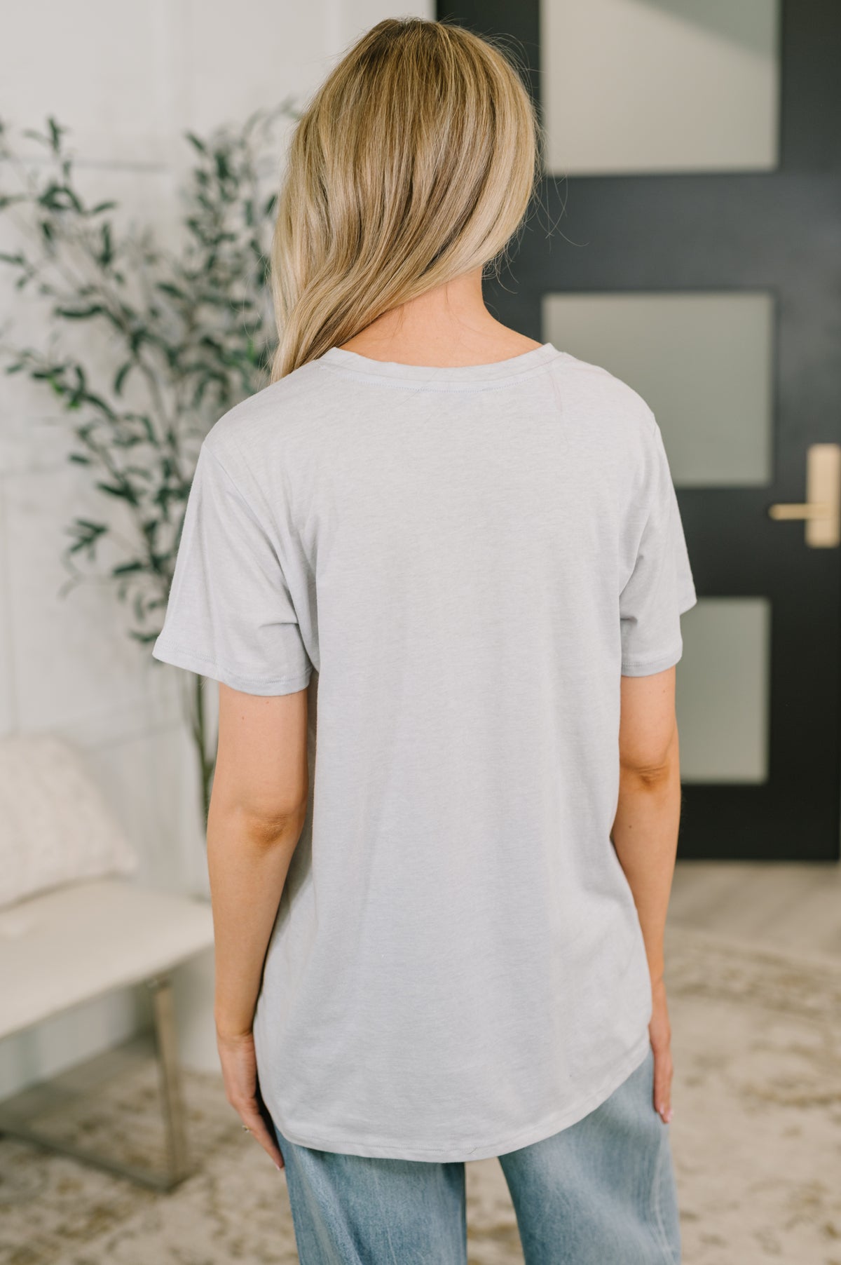Rest Assured Basic Relaxed Tee in Heather Grey - 6/17/2026
