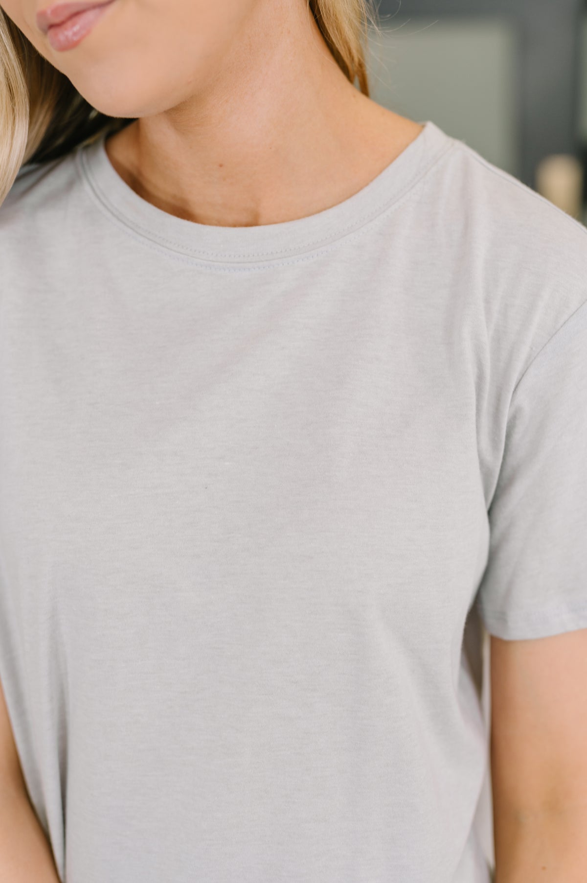 Rest Assured Basic Relaxed Tee in Heather Grey - 6/17/2026